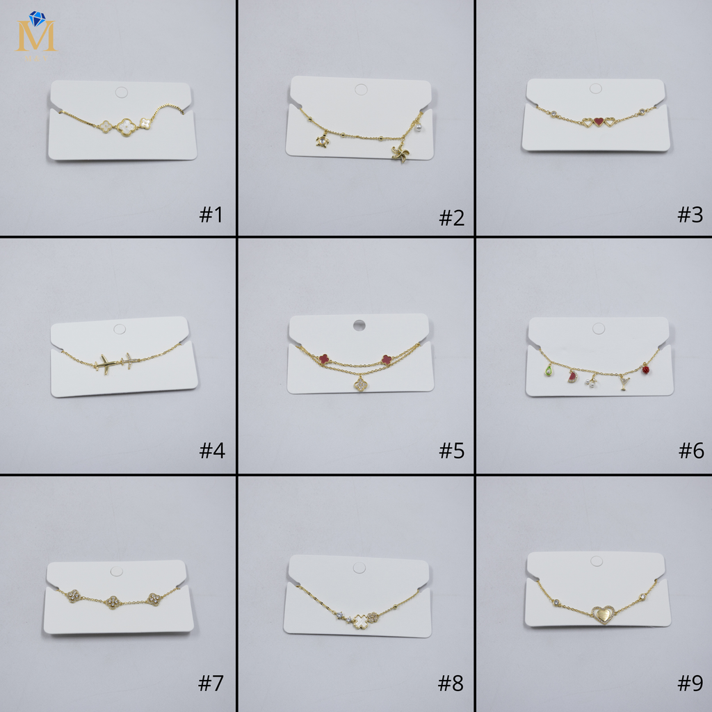 Pulsera Dorada Ansheli M18 Oro Laminado