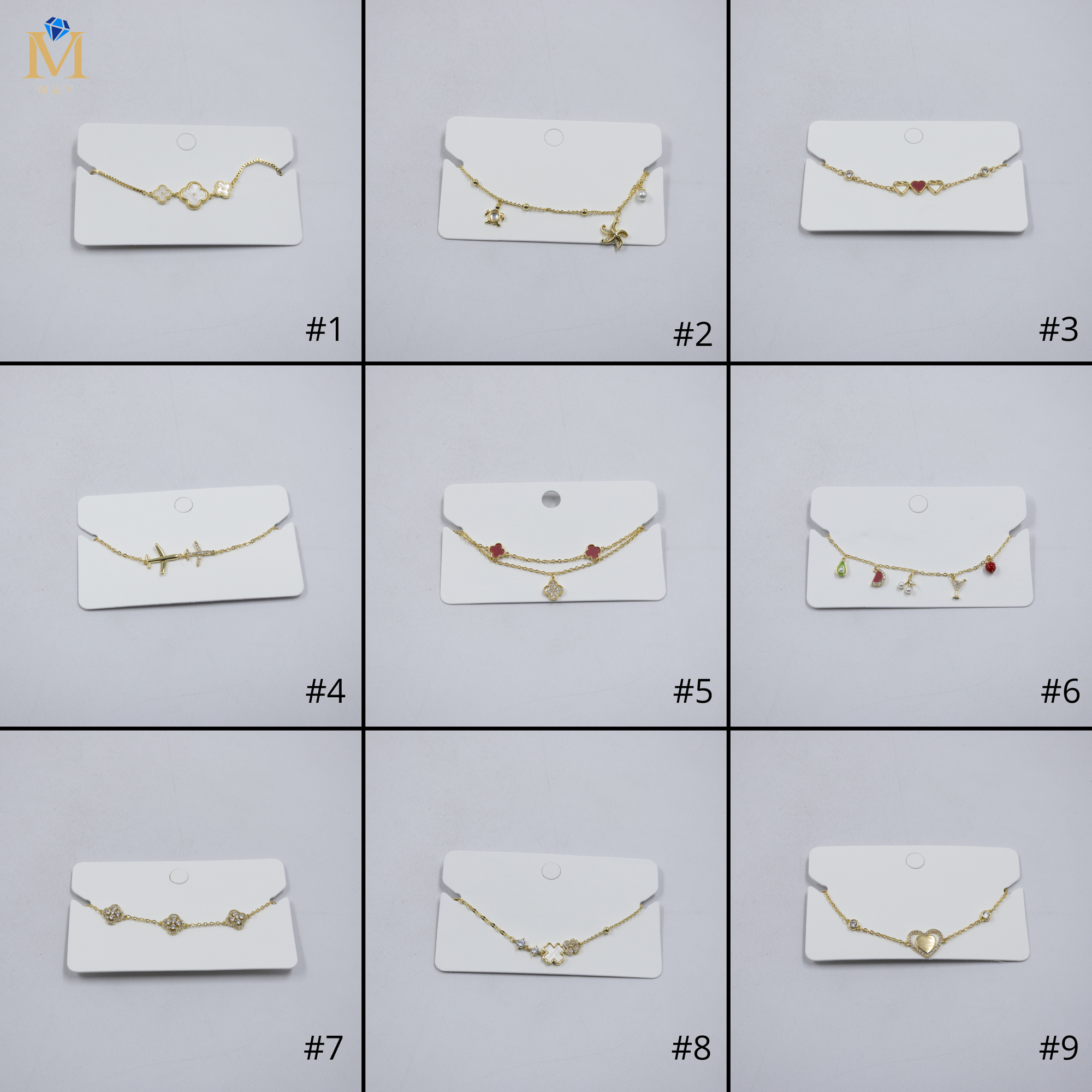 Pulsera Dorada Ansheli M18 Oro Laminado
