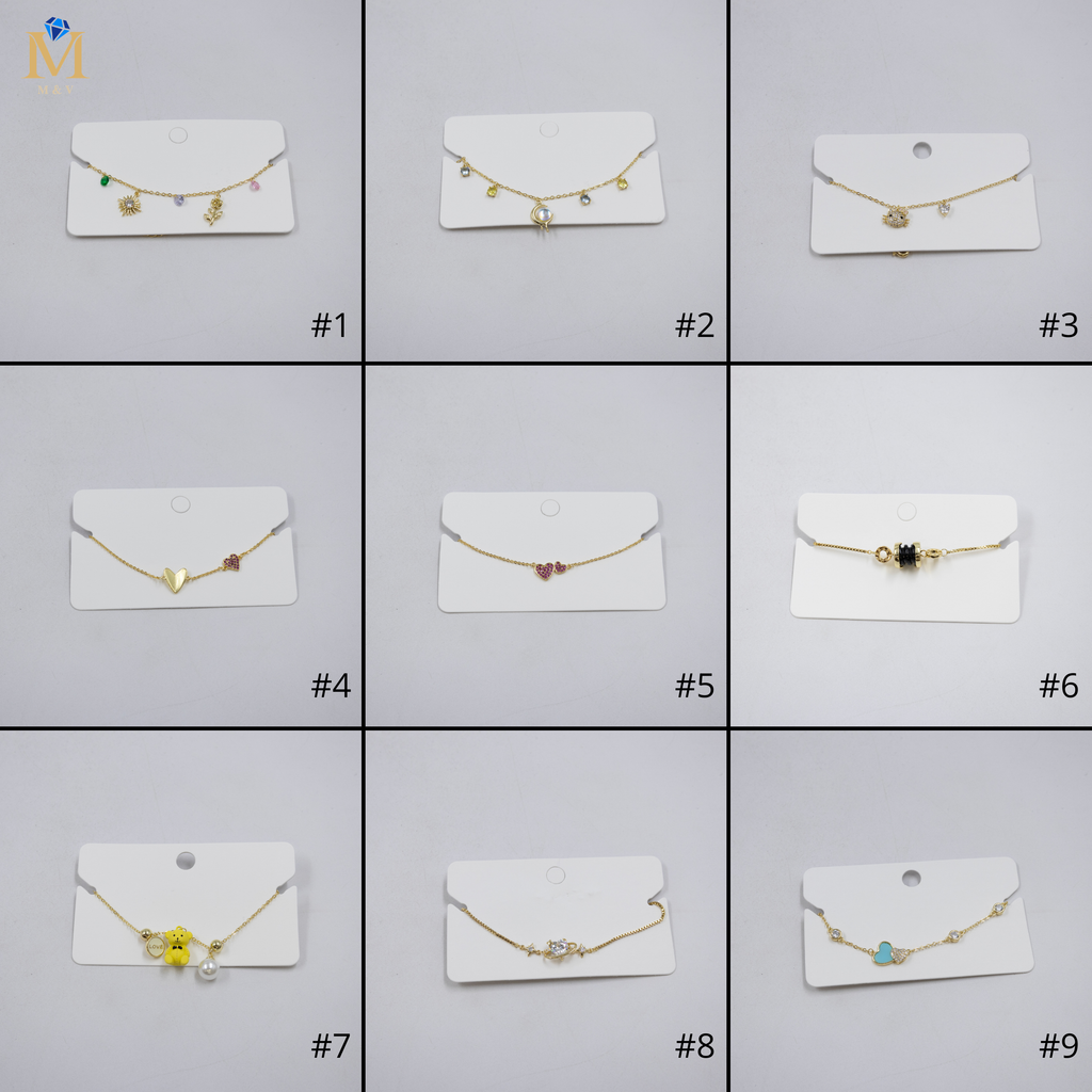Pulsera Dorada Ansheli M12 Oro Laminado