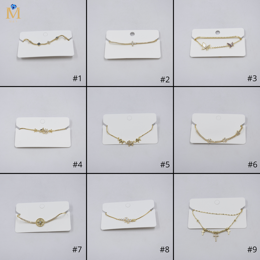 Pulsera Dorada Ansheli M24 Oro Laminado