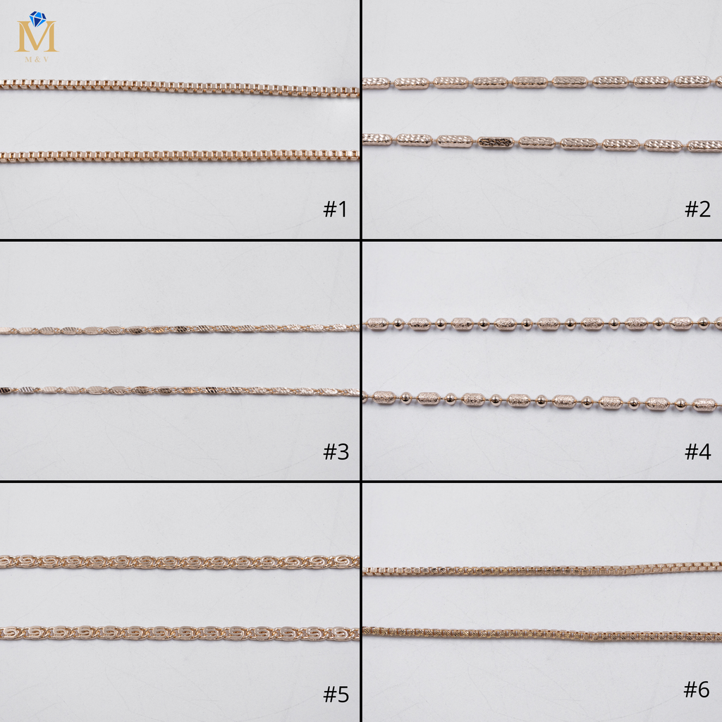 Cadenas Xuping Oro Rosado M2 Oro Laminado