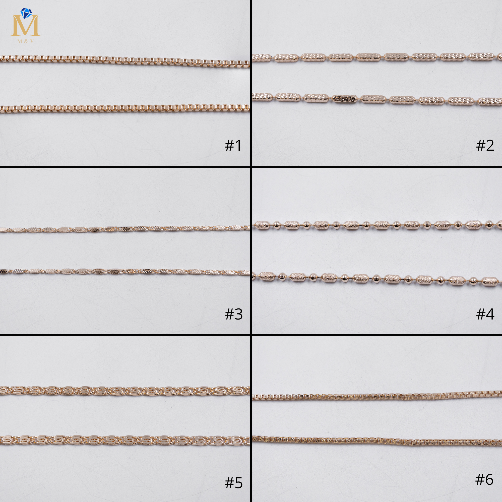 Cadenas Xuping Oro Rosado M2 Oro Laminado