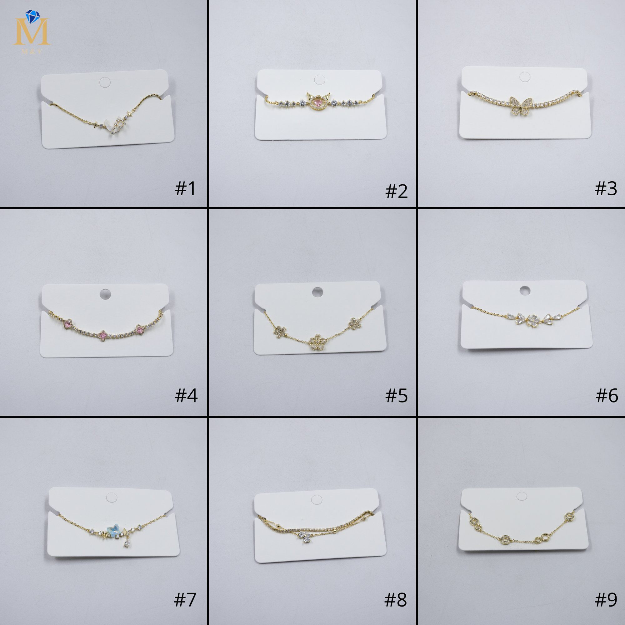 Pulsera Dorada Ansheli M17 Oro Laminado