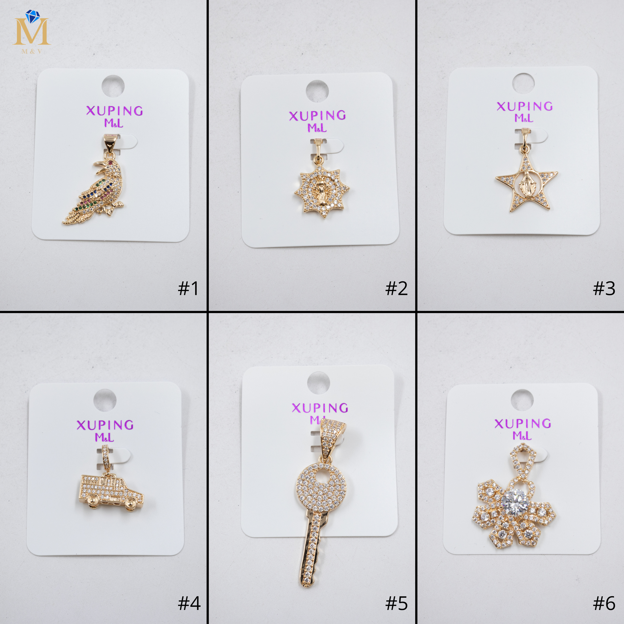 Dijes Dorados Xuping M3 Oro Laminado