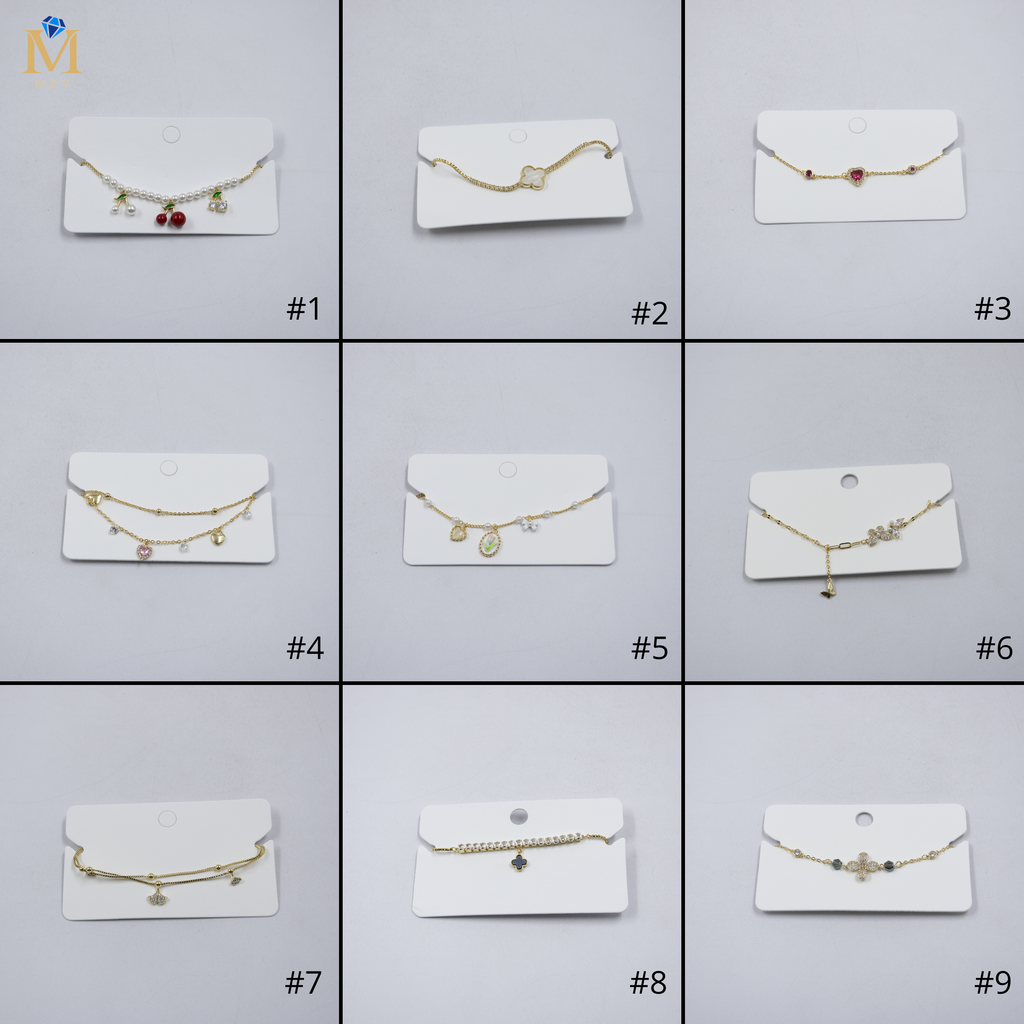 Pulsera Dorada Ansheli M19 Oro Laminado