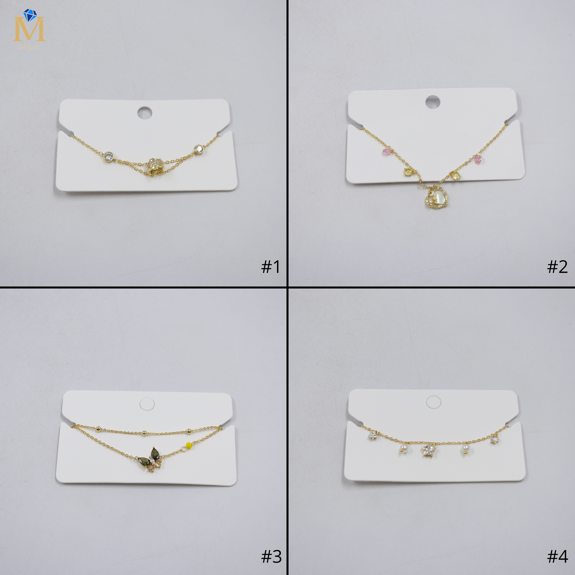 Pulsera Dorada Ansheli M13 Oro Laminado