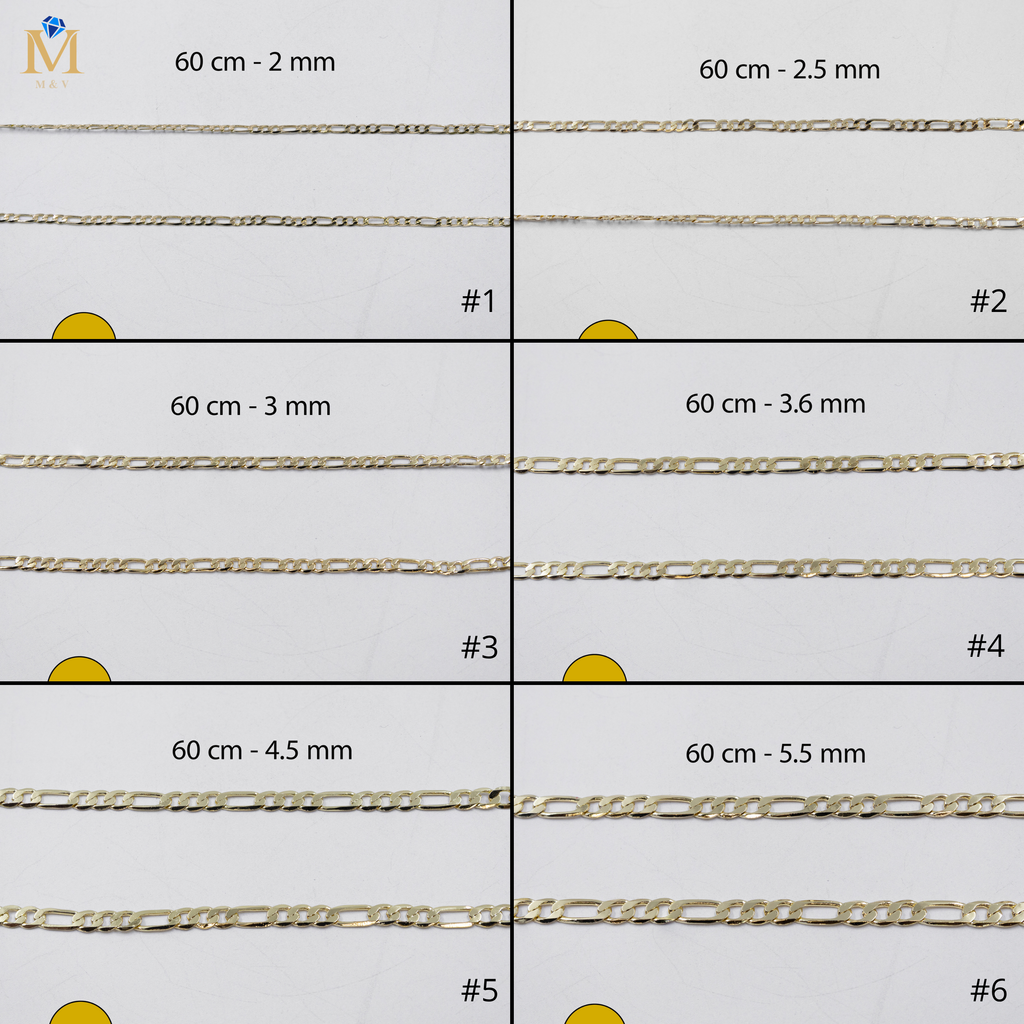 Cadenas Doradas Cartier de 60 cm M3 Oro Laminado