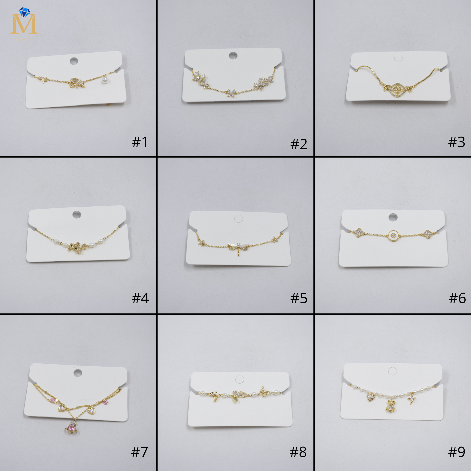 Pulsera Dorada Ansheli M25 Oro Laminado