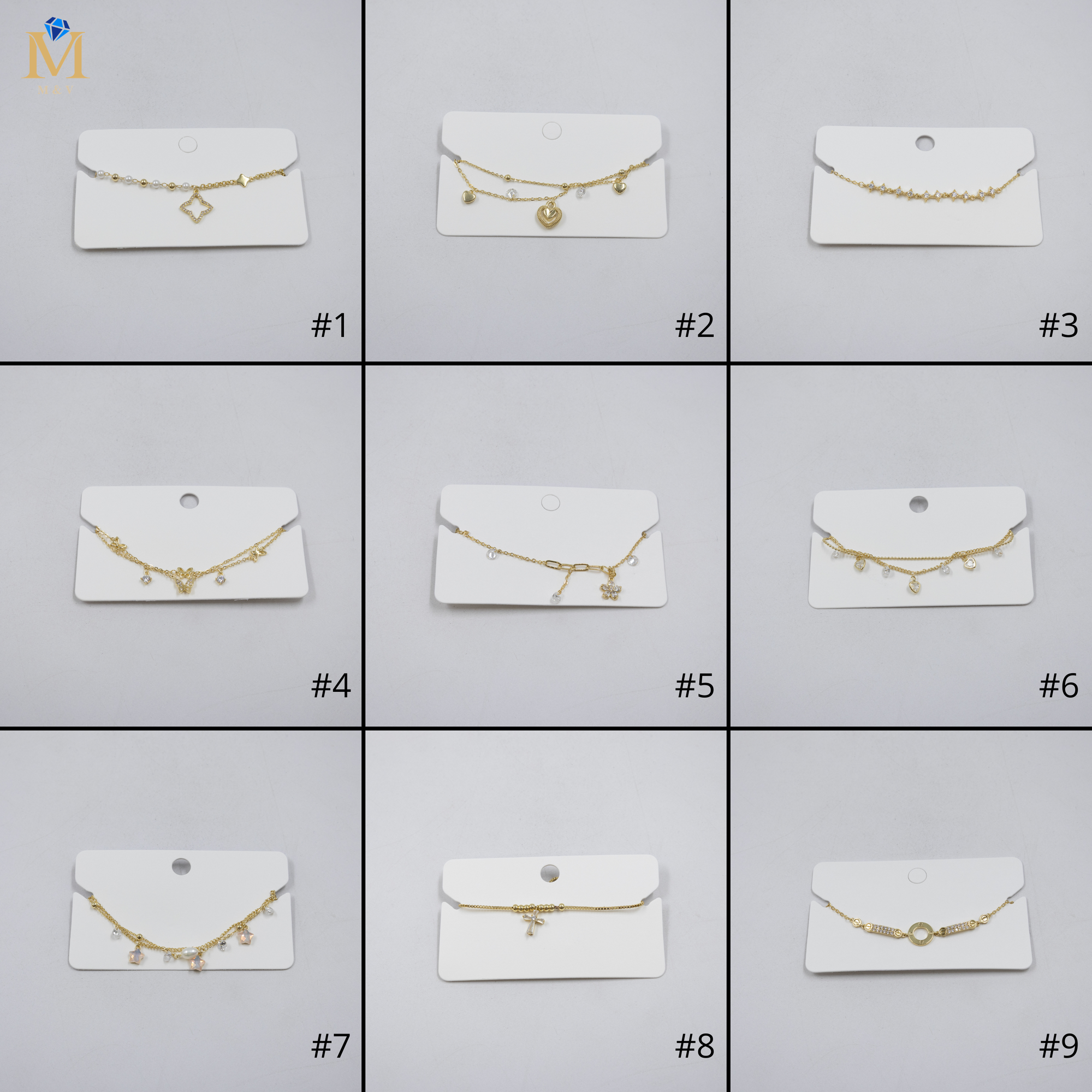 Pulsera Dorada Ansheli M7 Oro Laminado