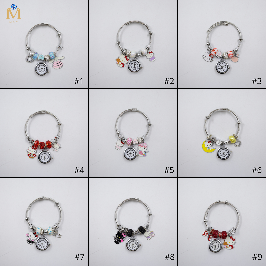 Pulsera tipo Pandora Plateadas M16 Oro Laminado