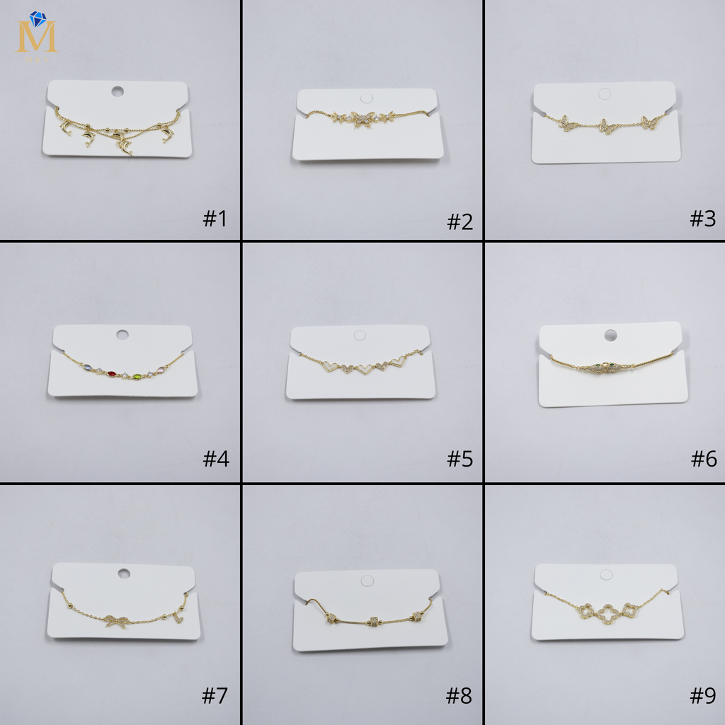 Pulsera Dorada Ansheli M15 Oro Laminado