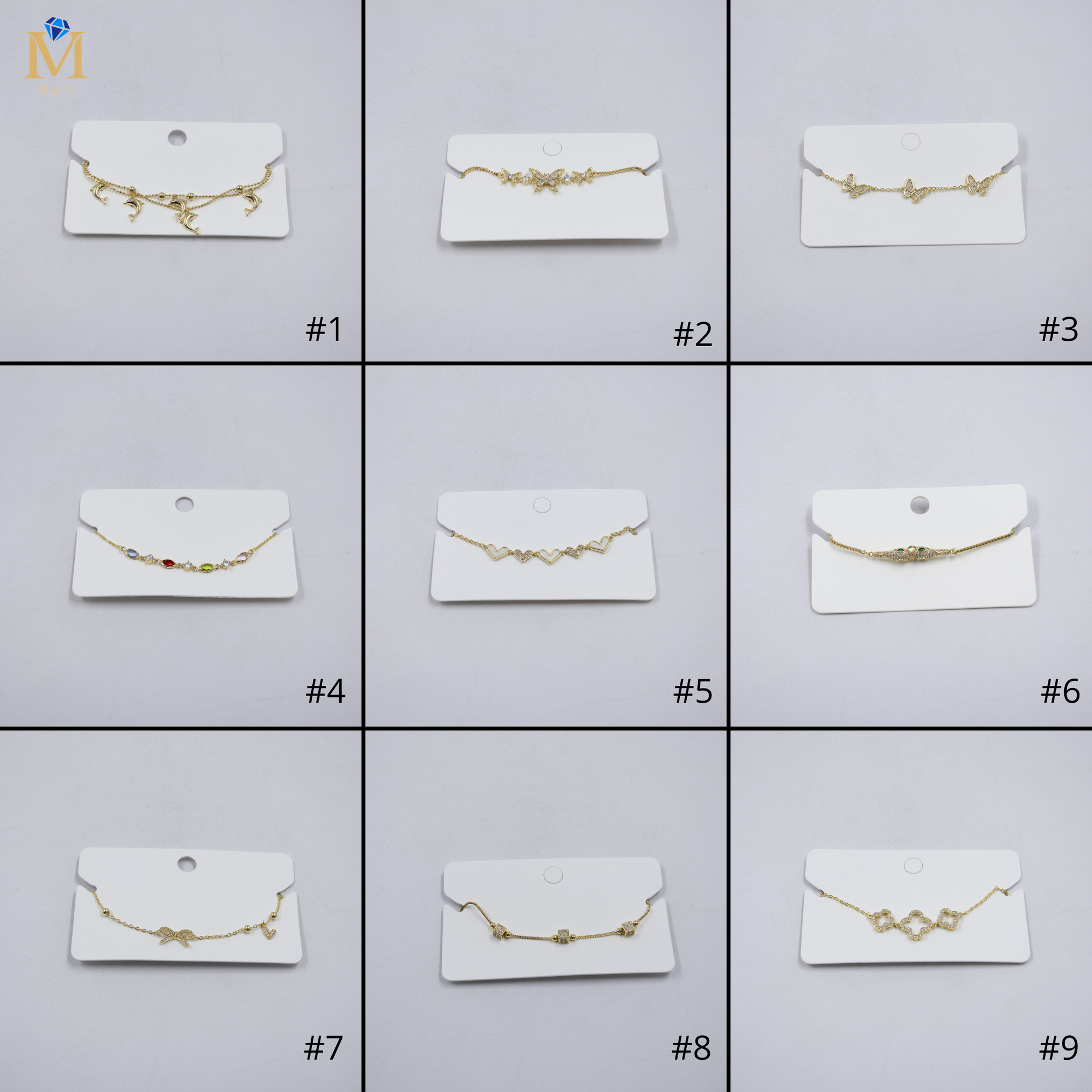 Pulsera Dorada Ansheli M15 Oro Laminado
