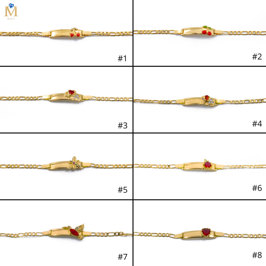 Pulseras Doradas M1 Oro Laminado