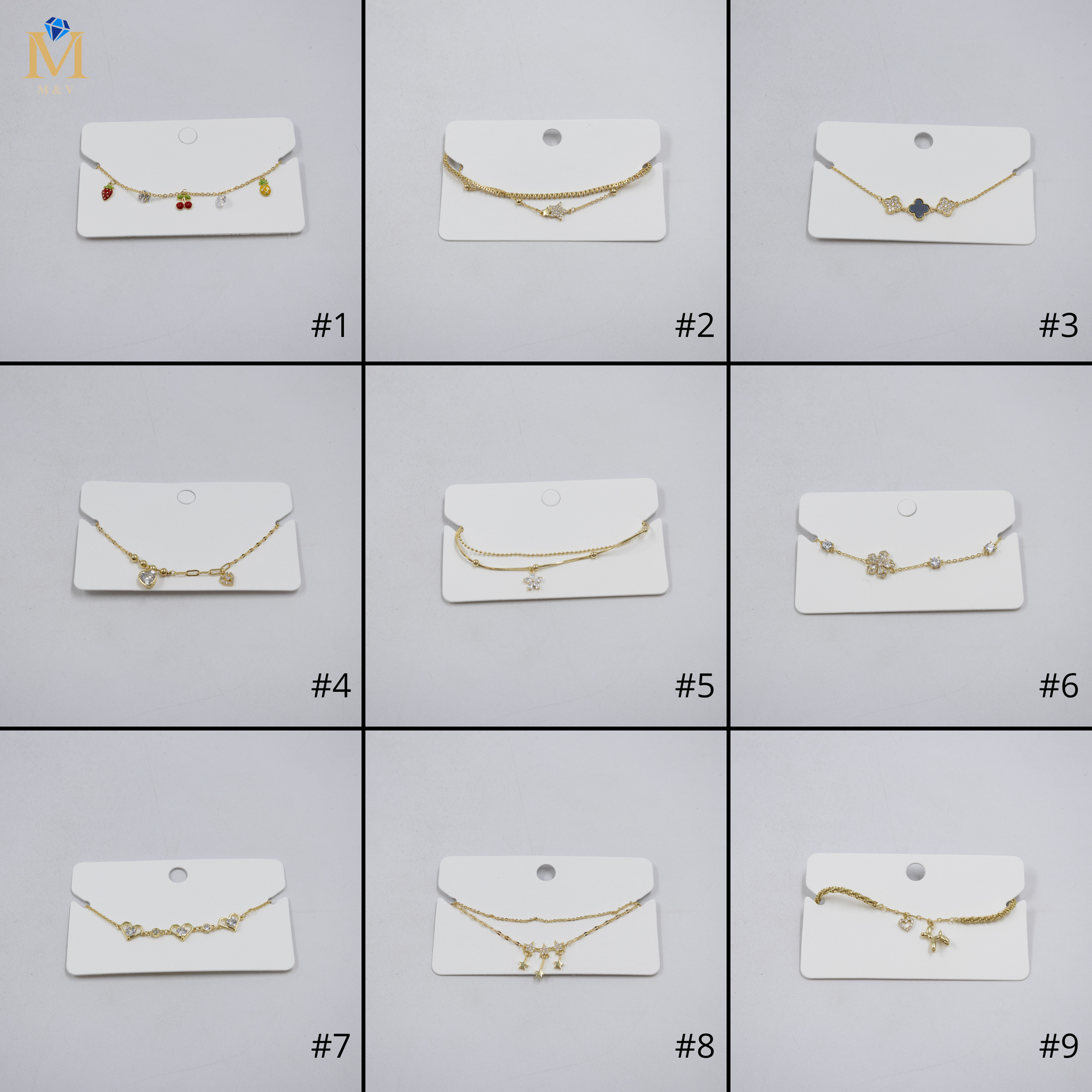 Pulsera Dorada Ansheli M11 Oro Laminado