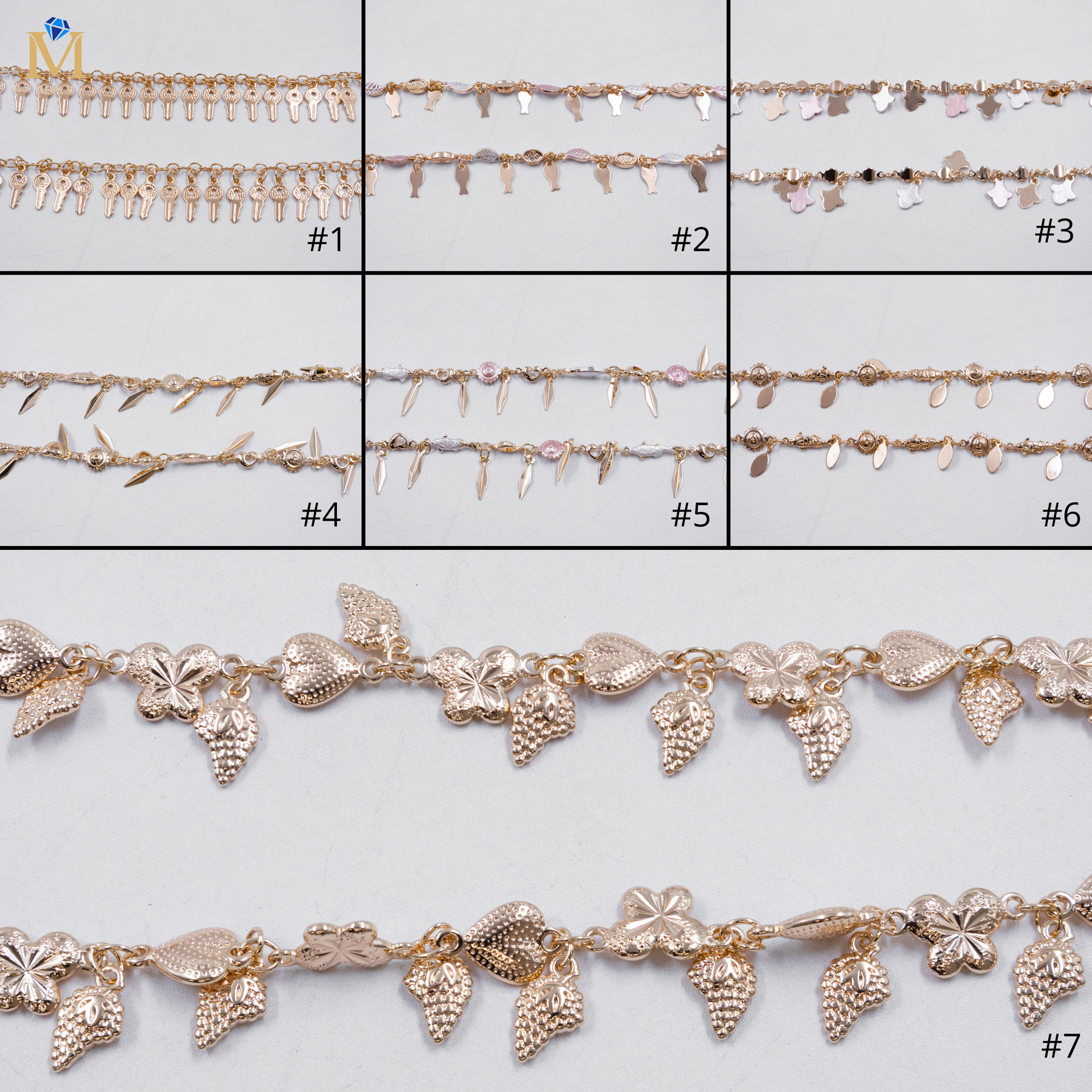 Cadenas Xuping Oro Rosado M5 Oro Laminado