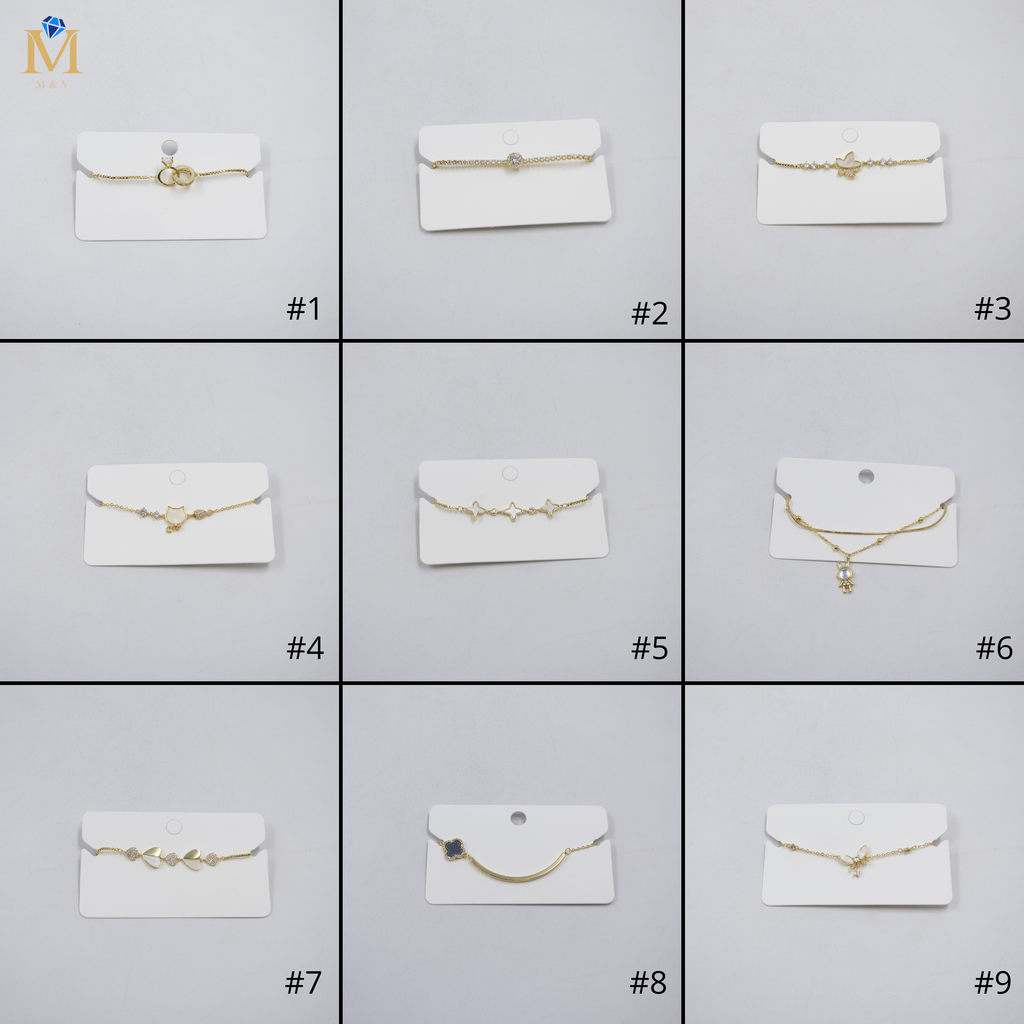 Pulsera Dorada Ansheli M21 Oro Laminado