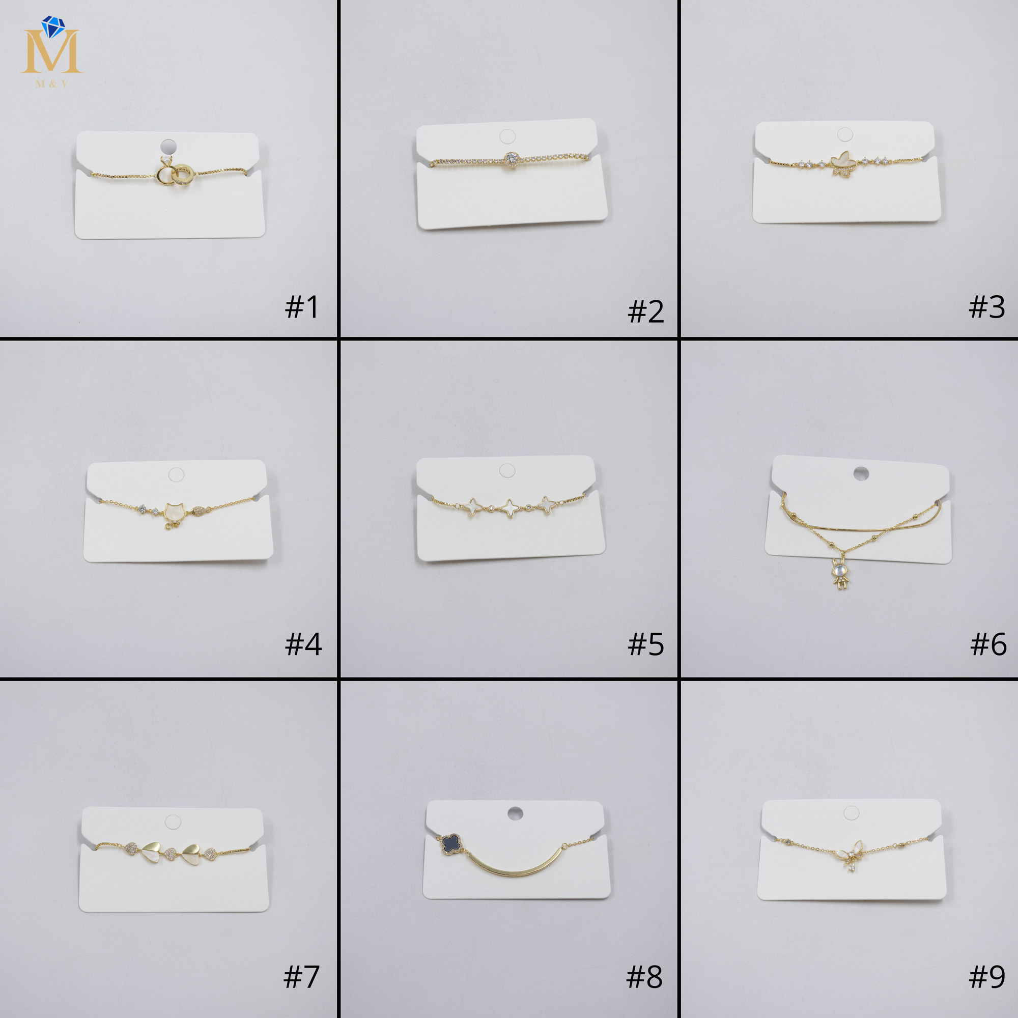 Pulsera Dorada Ansheli M21 Oro Laminado