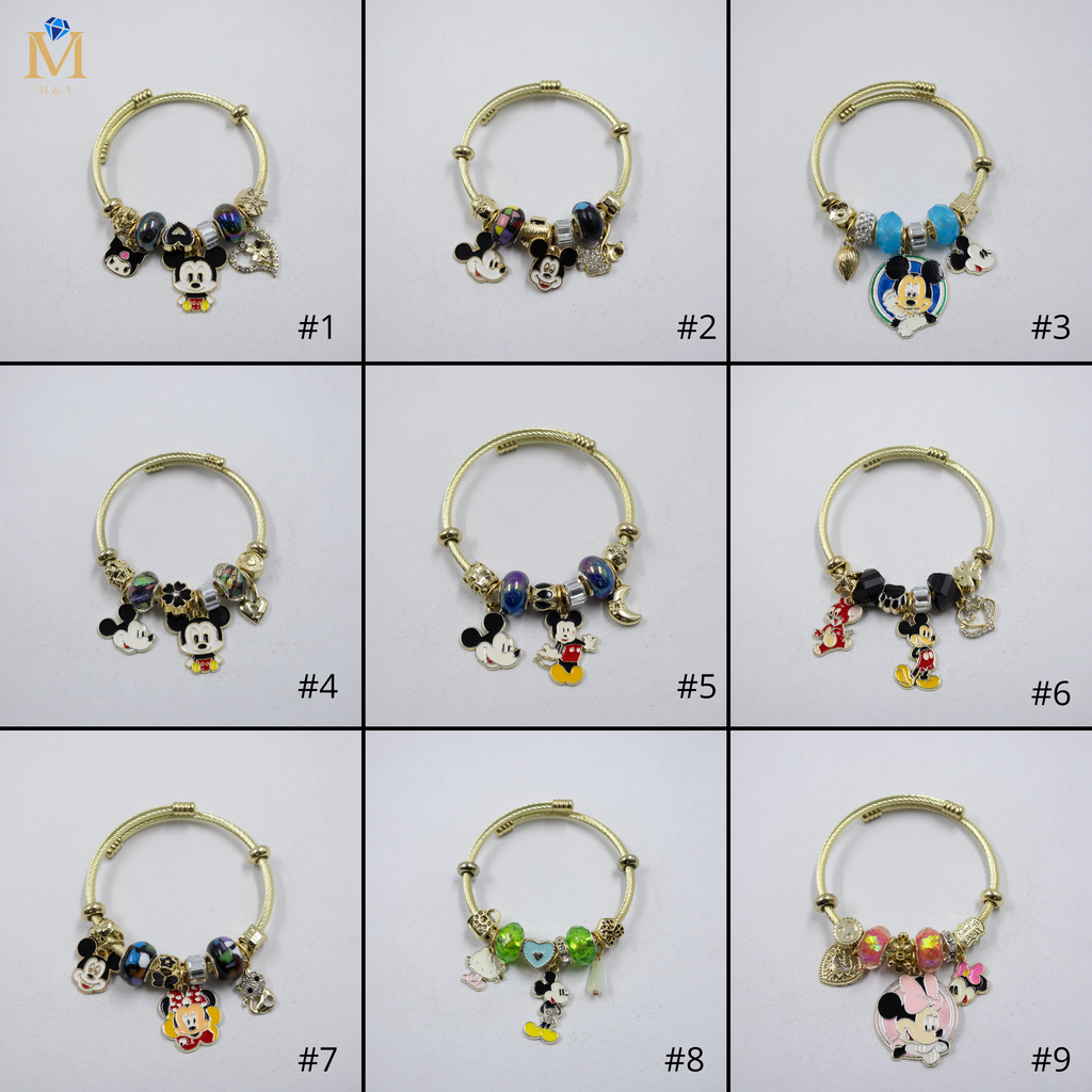 Pulsera tipo Pandora M7 Oro Laminado