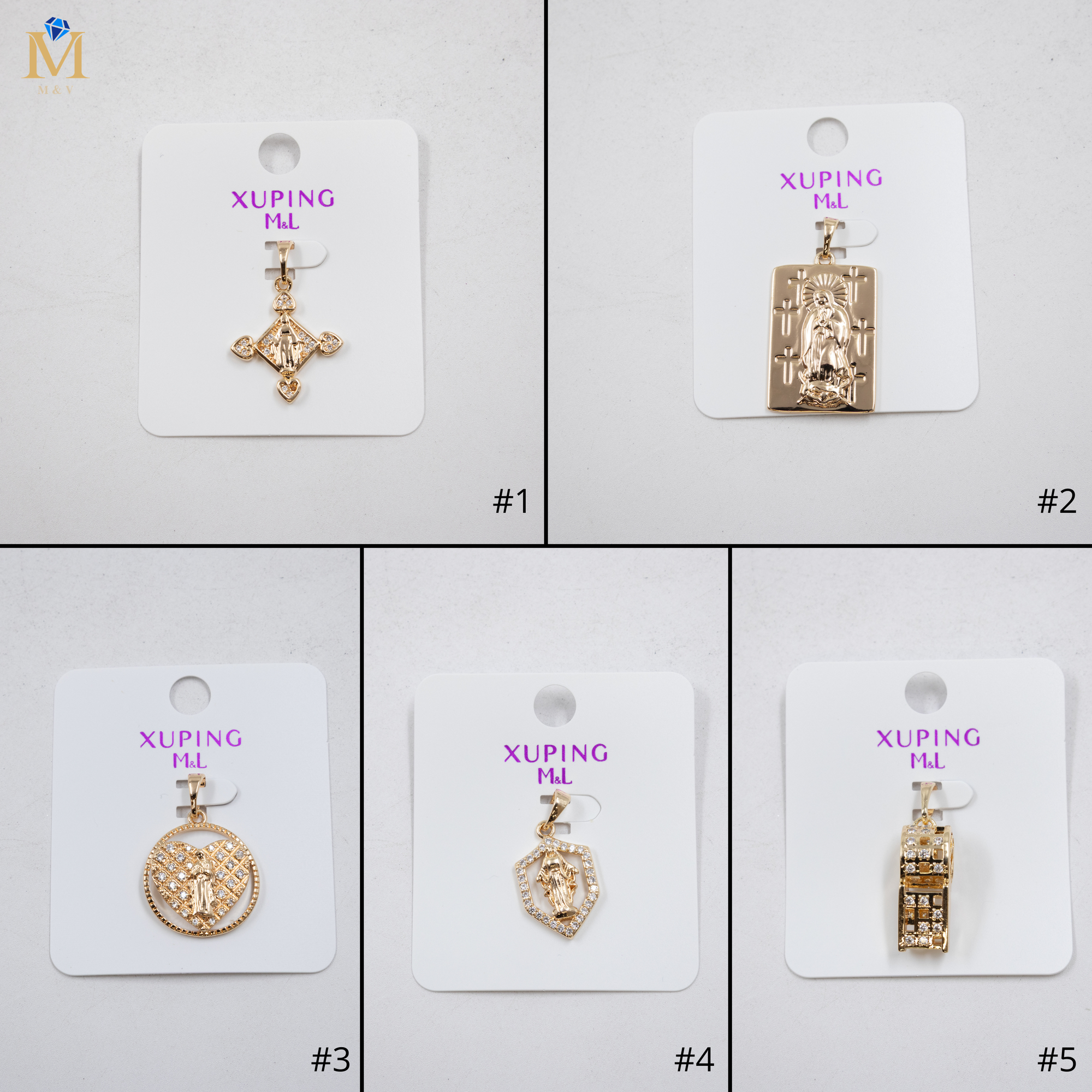 Dijes Dorados Xuping M2 Oro Laminado