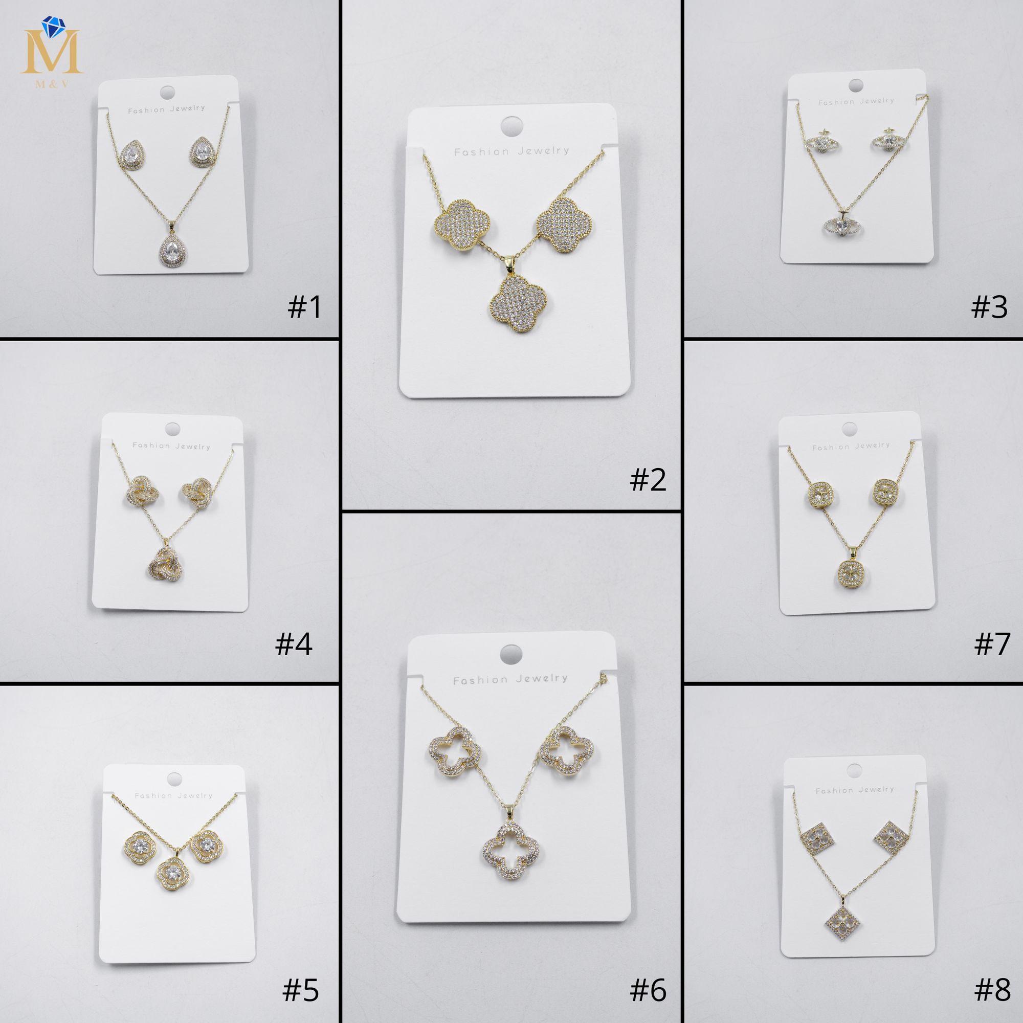 Conjuntos Dorados M7 Oro Laminado