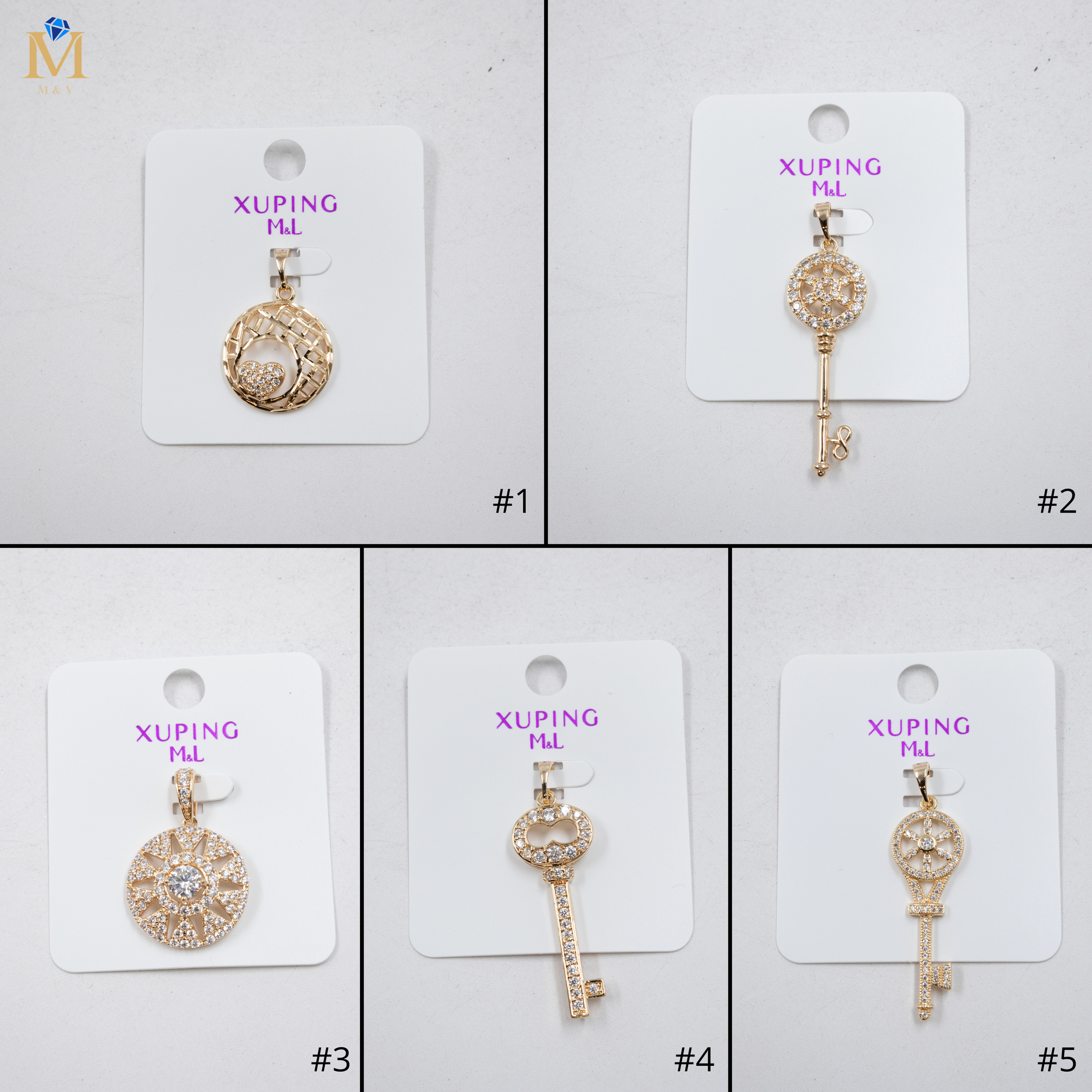 Dijes Dorados Xuping M1 Oro Laminado