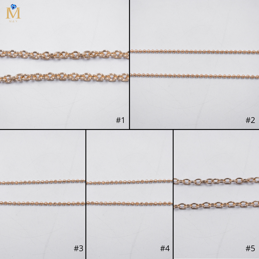 Cadenas Xuping Oro Rosado M4 Oro Laminado
