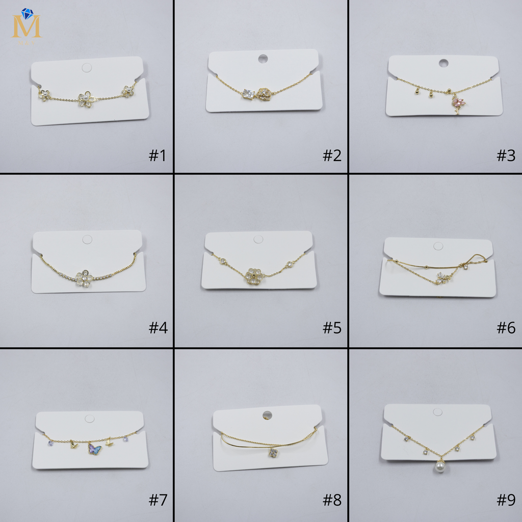 Pulsera Dorada Ansheli M5 Oro Laminado