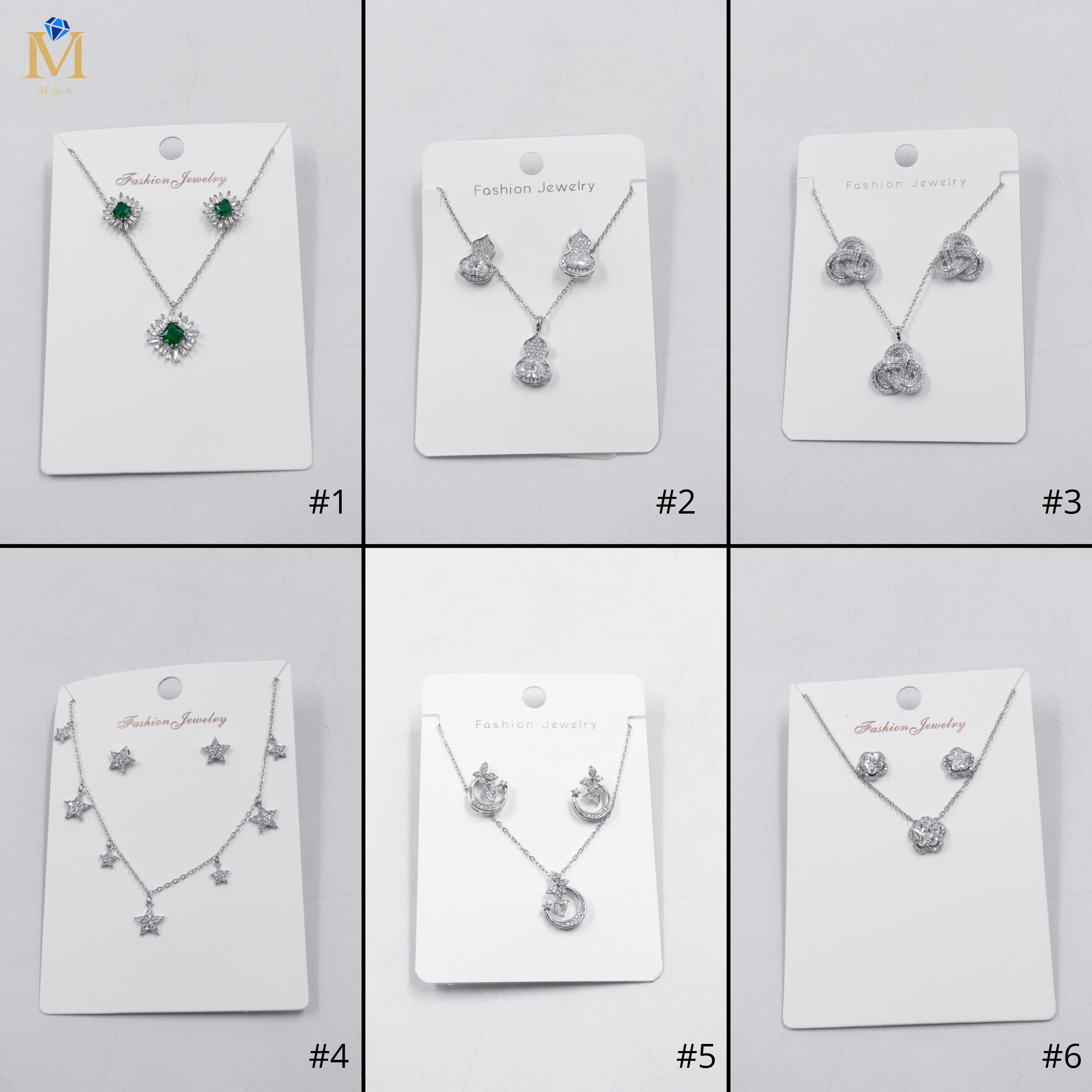 Conjuntos Plateados M6 Oro Laminado