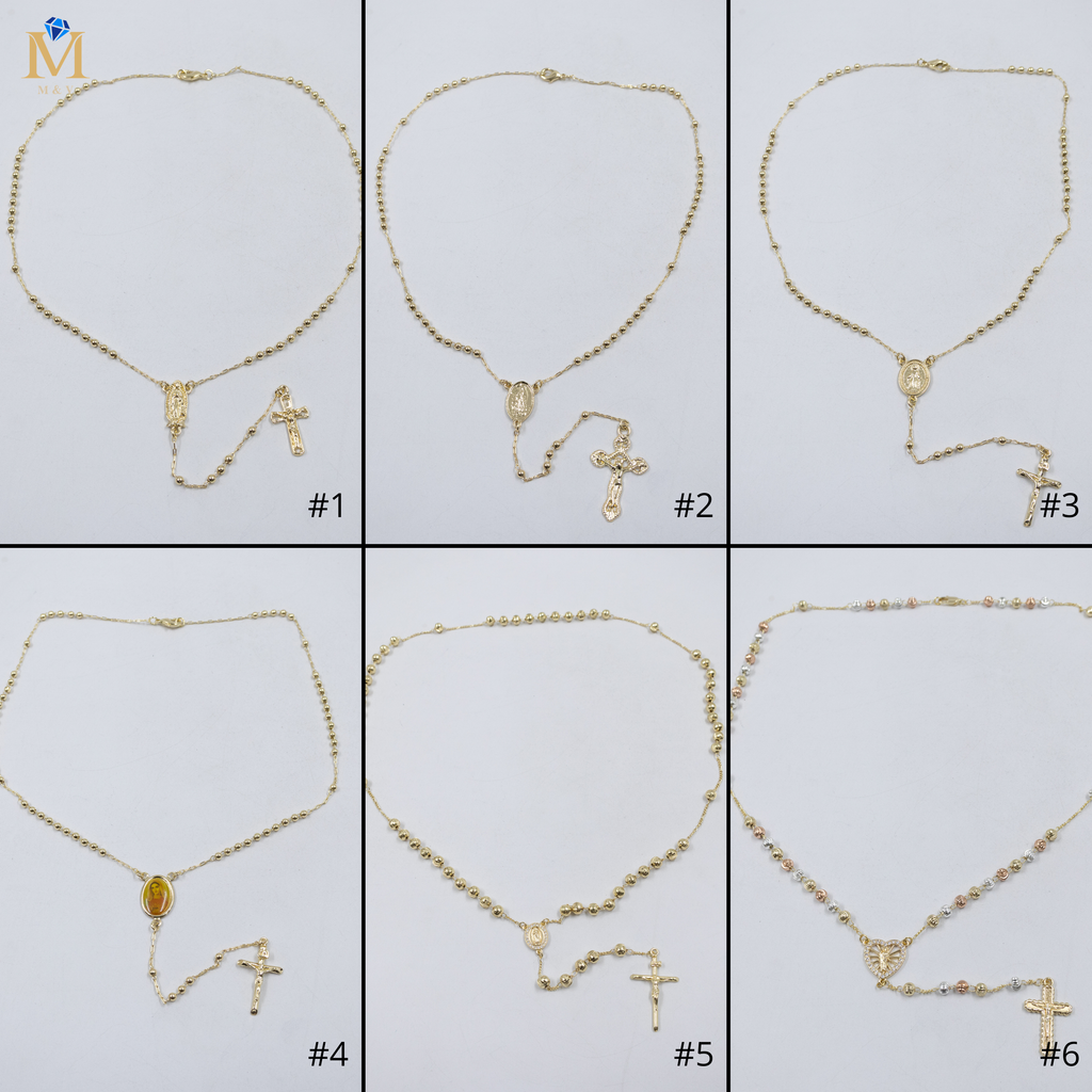 Collar Dorado Religioso M3 Oro Laminado