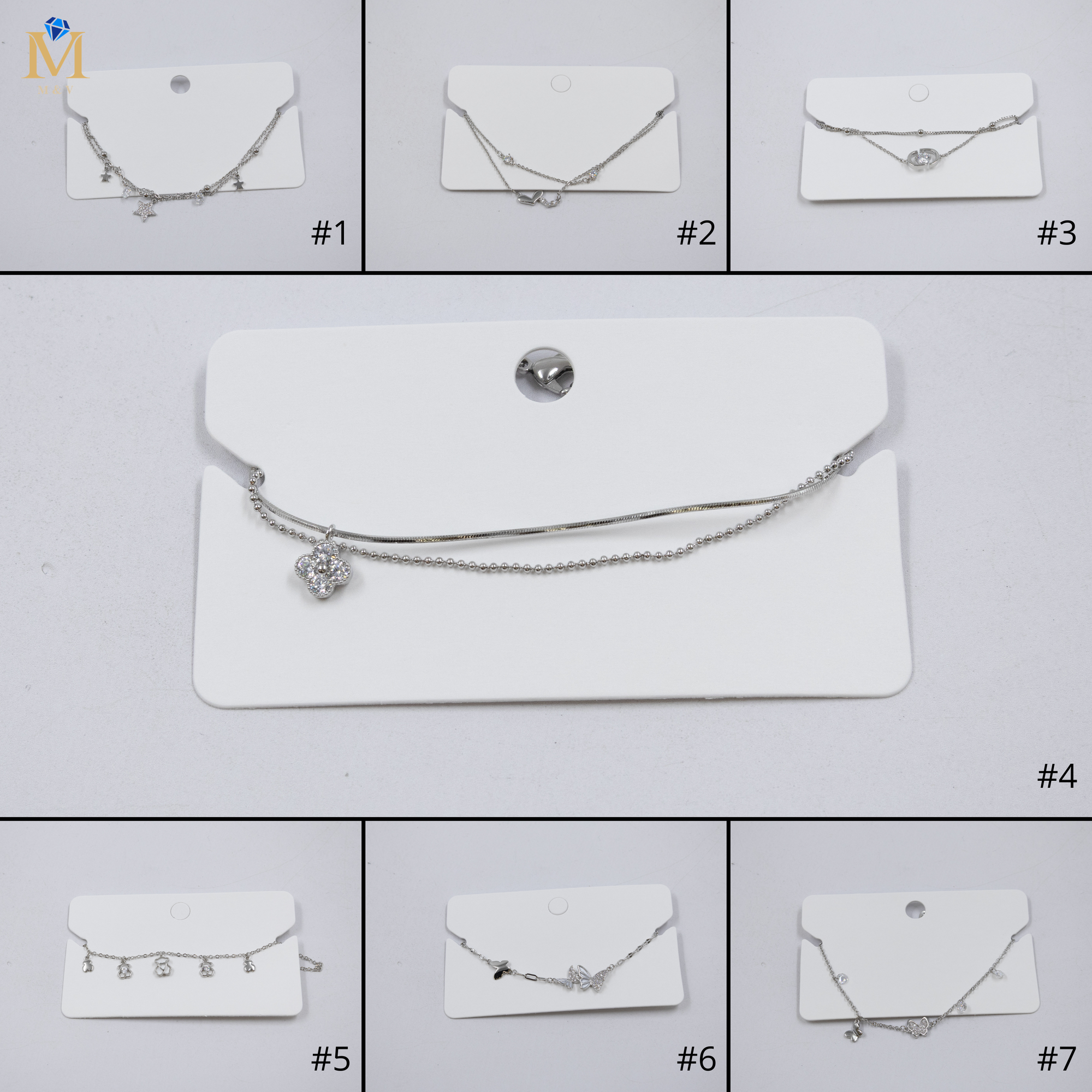 Pulsera Plateada Ansheli 35 Oro Laminado