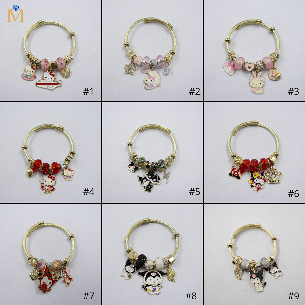 Pulsera tipo Pandora M2 Oro Laminado