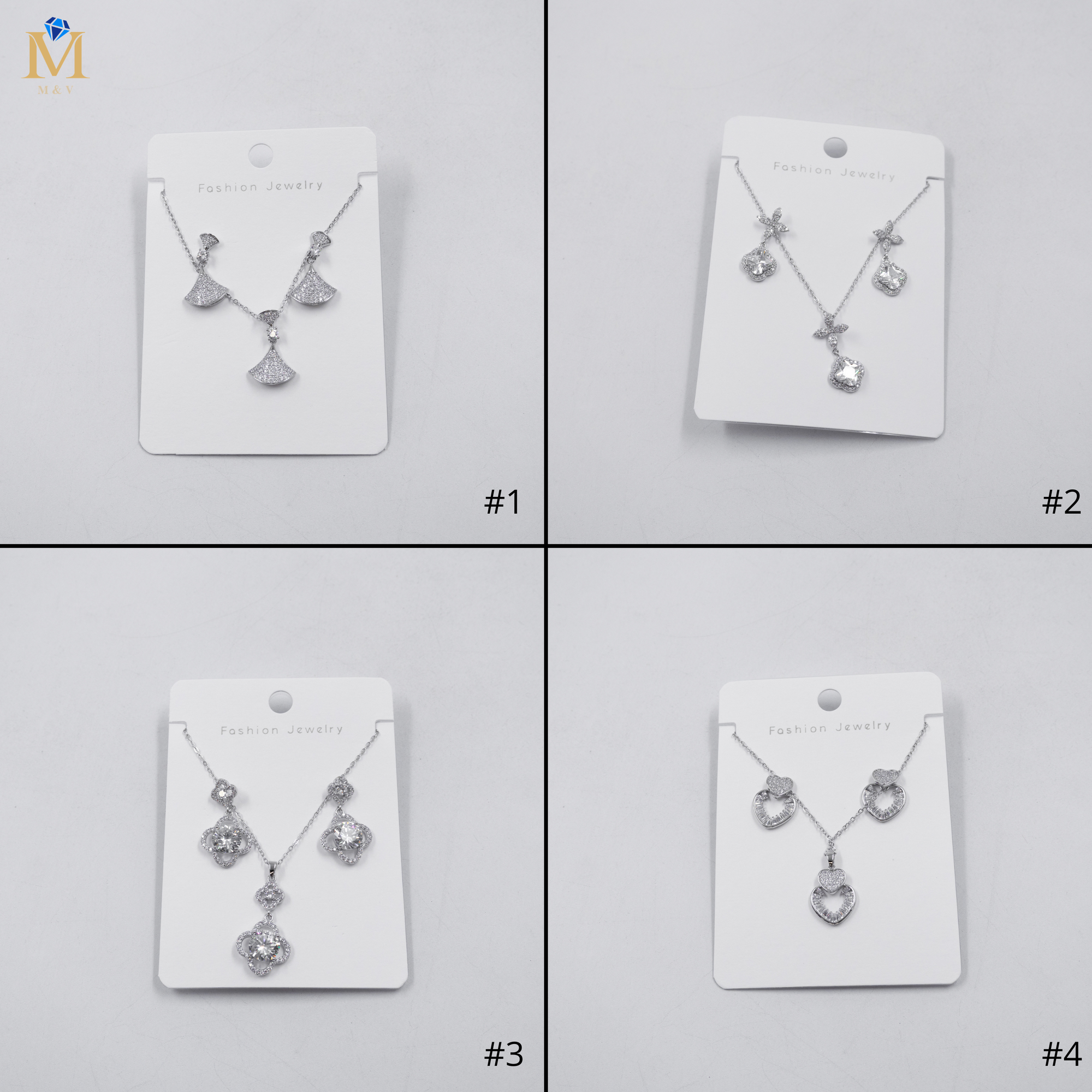 Conjuntos Plateados M12 Oro Laminado