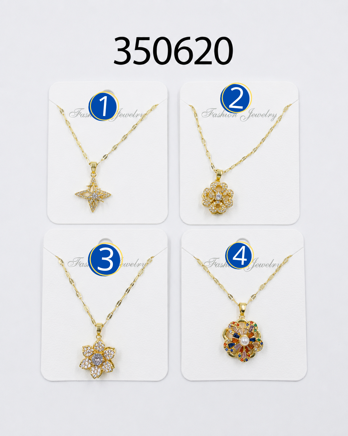 Collares Dorados con Dije Giratorio M5 Oro Laminado