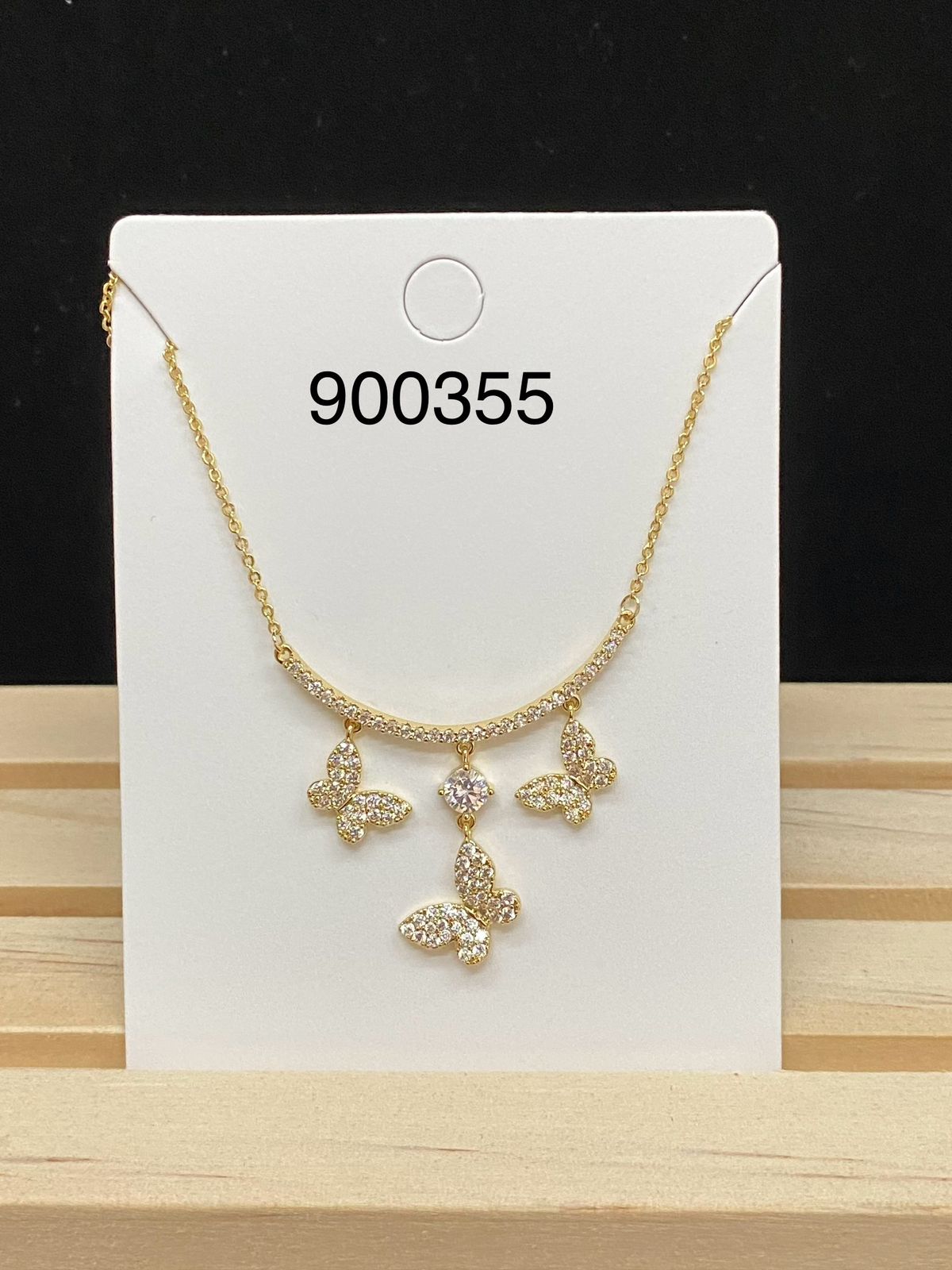 Cadena y juego de ansheli M18 oro laminado