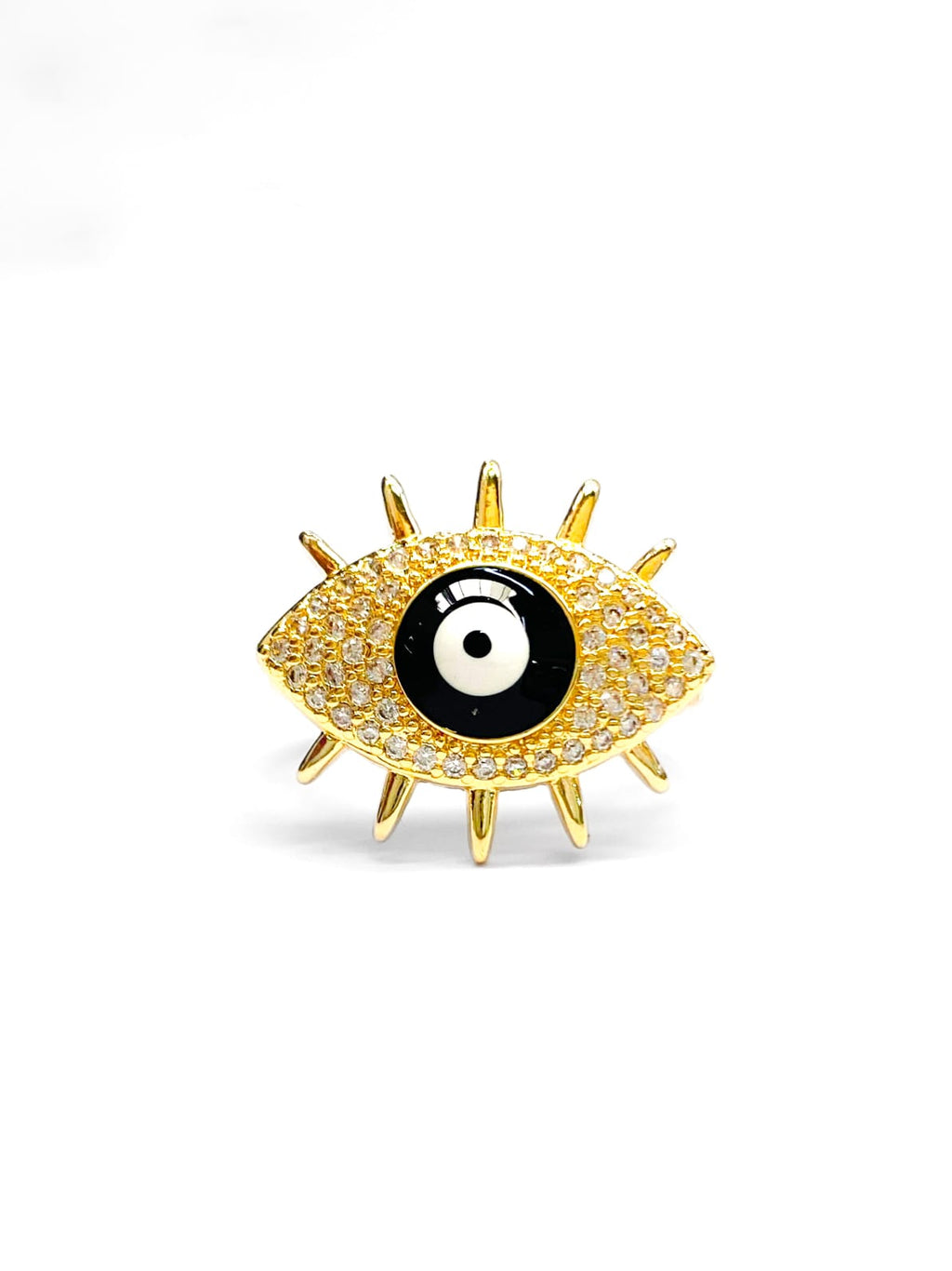 Anillo Ojo Turco Ajustable M5 Oro Laminado