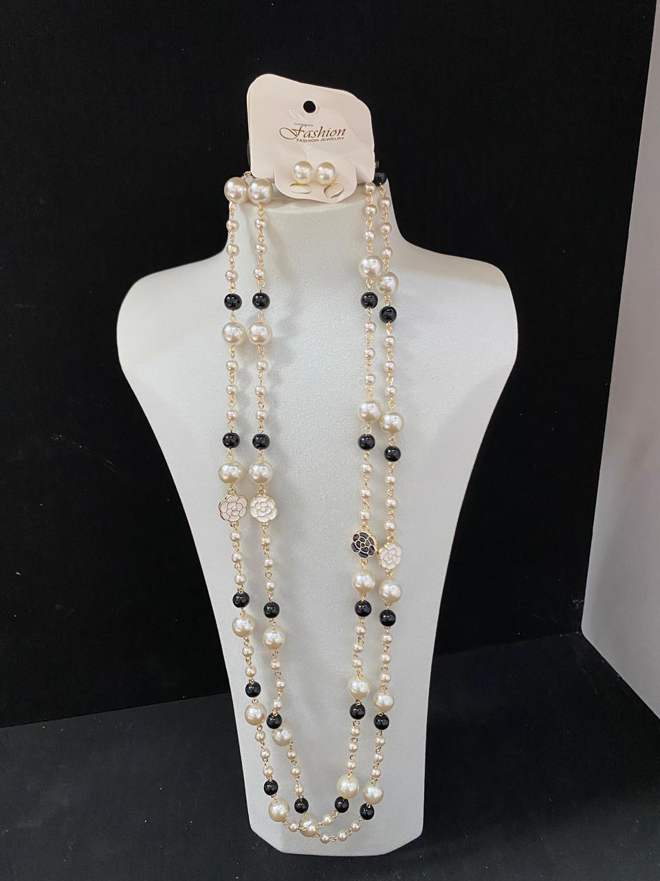 COLLARES DE PERLAS ORO LAMINADO