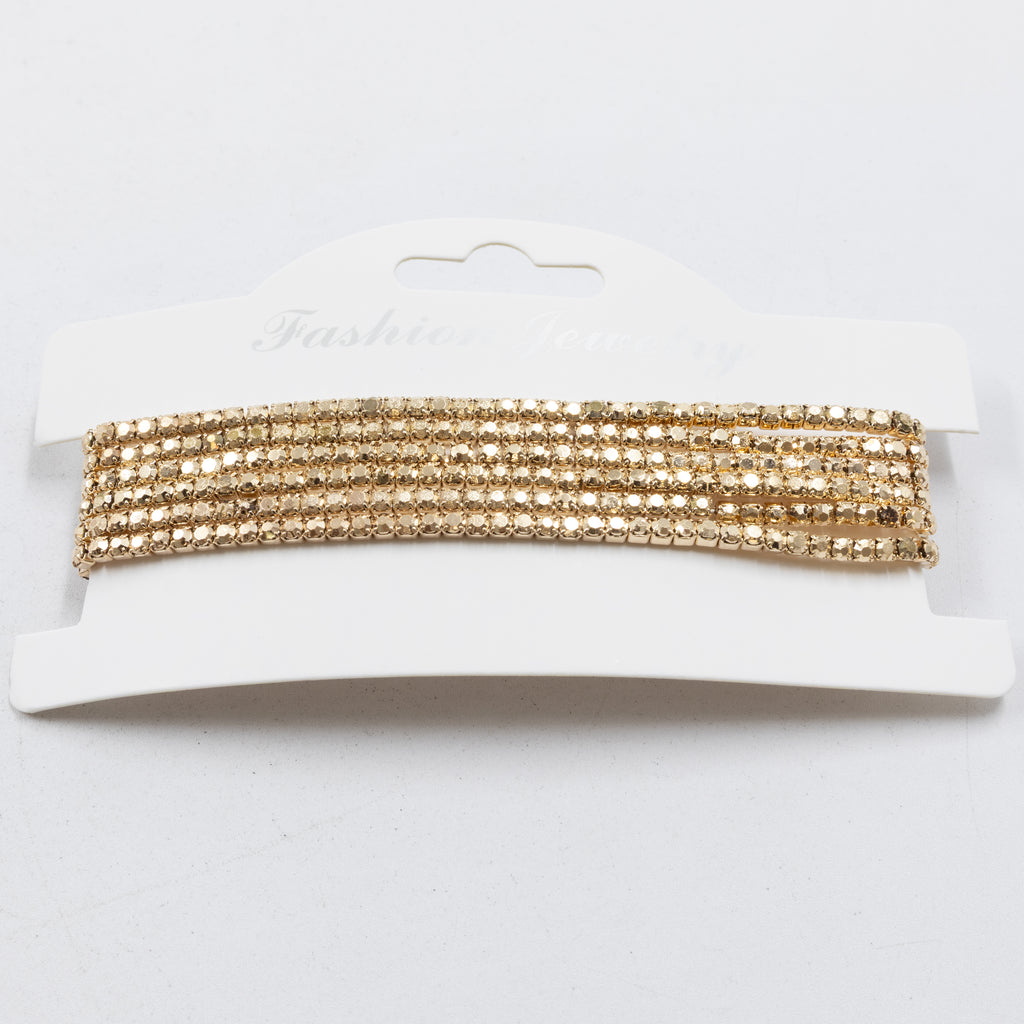 Pulseras de Strass M1 Oro Laminado