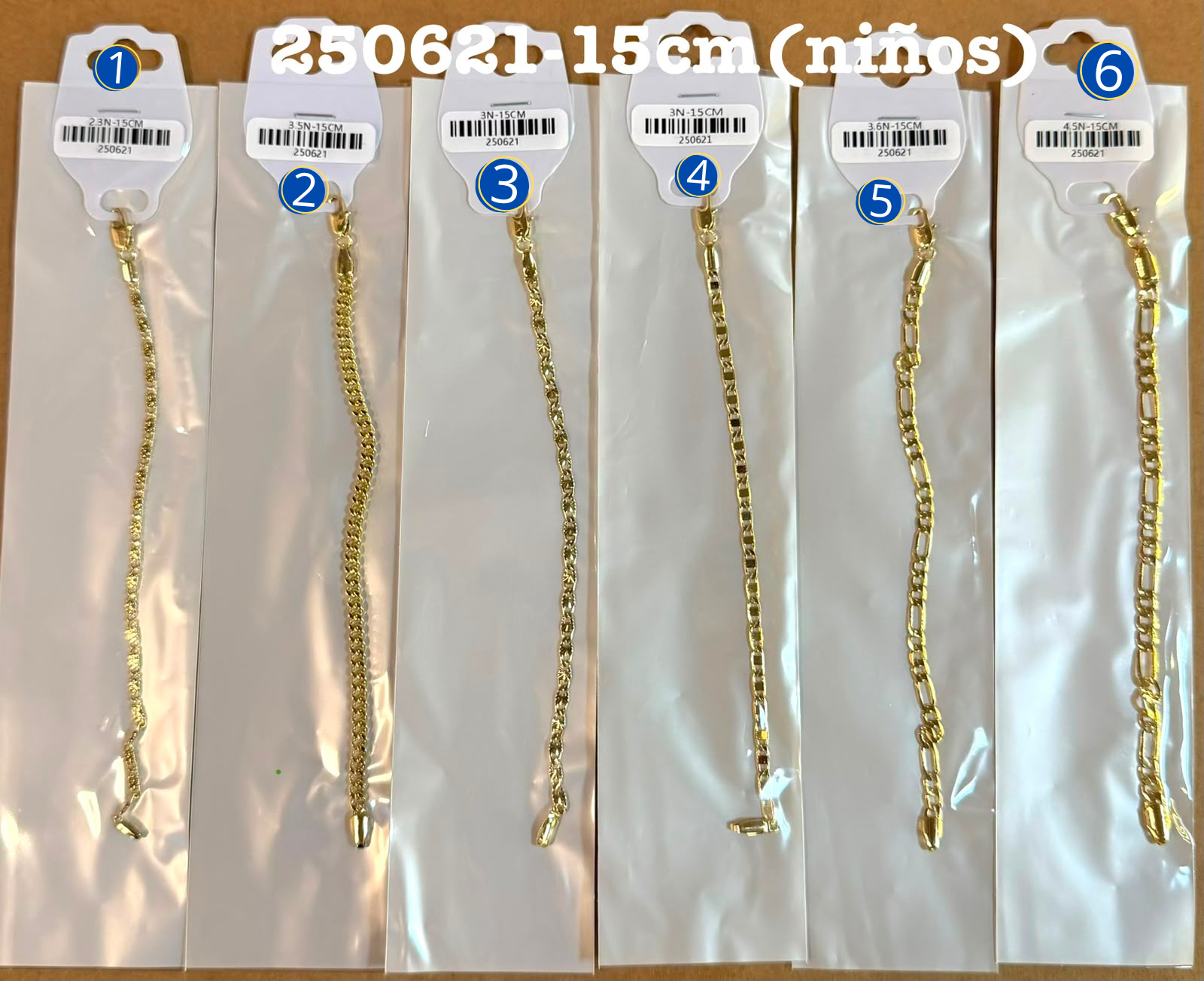 [01/AGOSTO/26] Pulseras Doradas M8 Oro Laminado