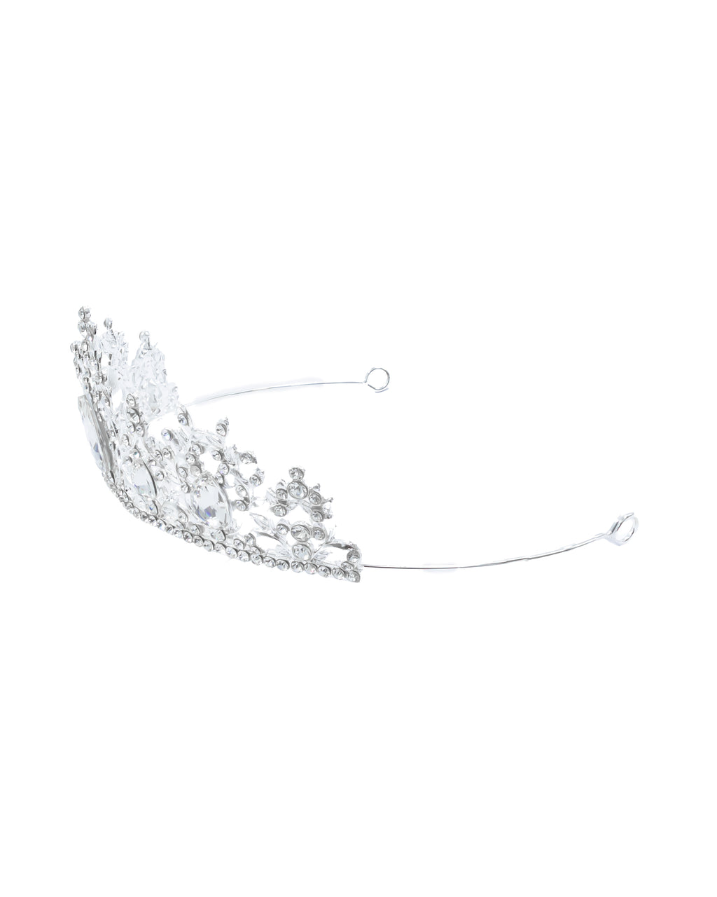 Corona Plateada de Diadema con piedras  - M113 Oro Laminado