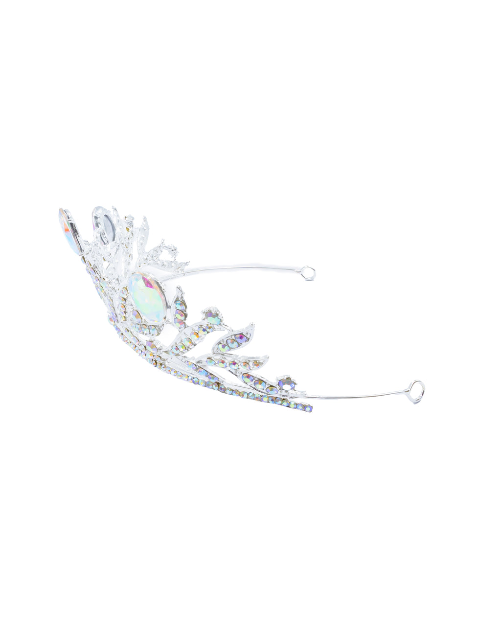 Corona Plateada de Diadema con piedras  - M114 Oro Laminado