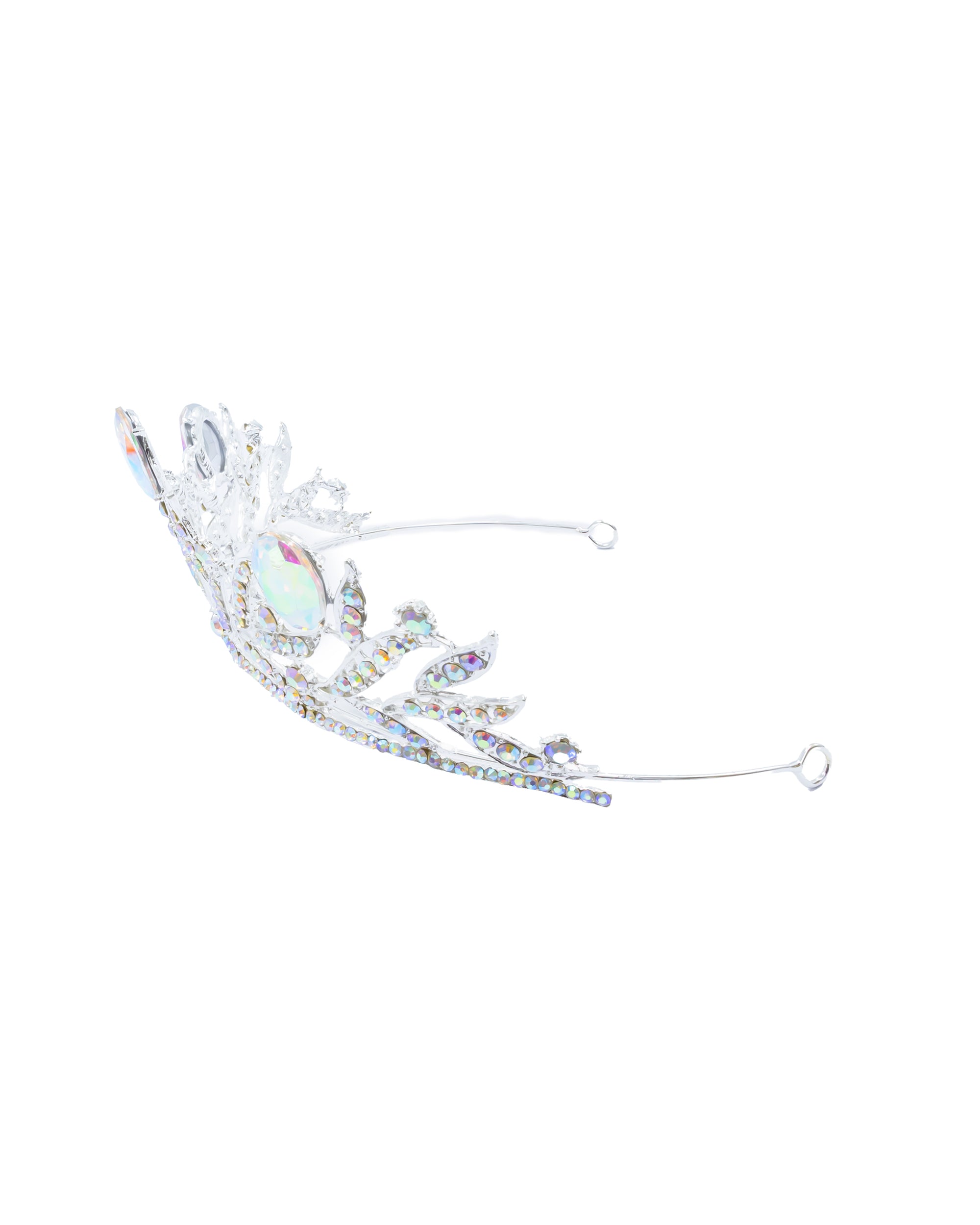 Corona Plateada de Diadema con piedras  - M114 Oro Laminado