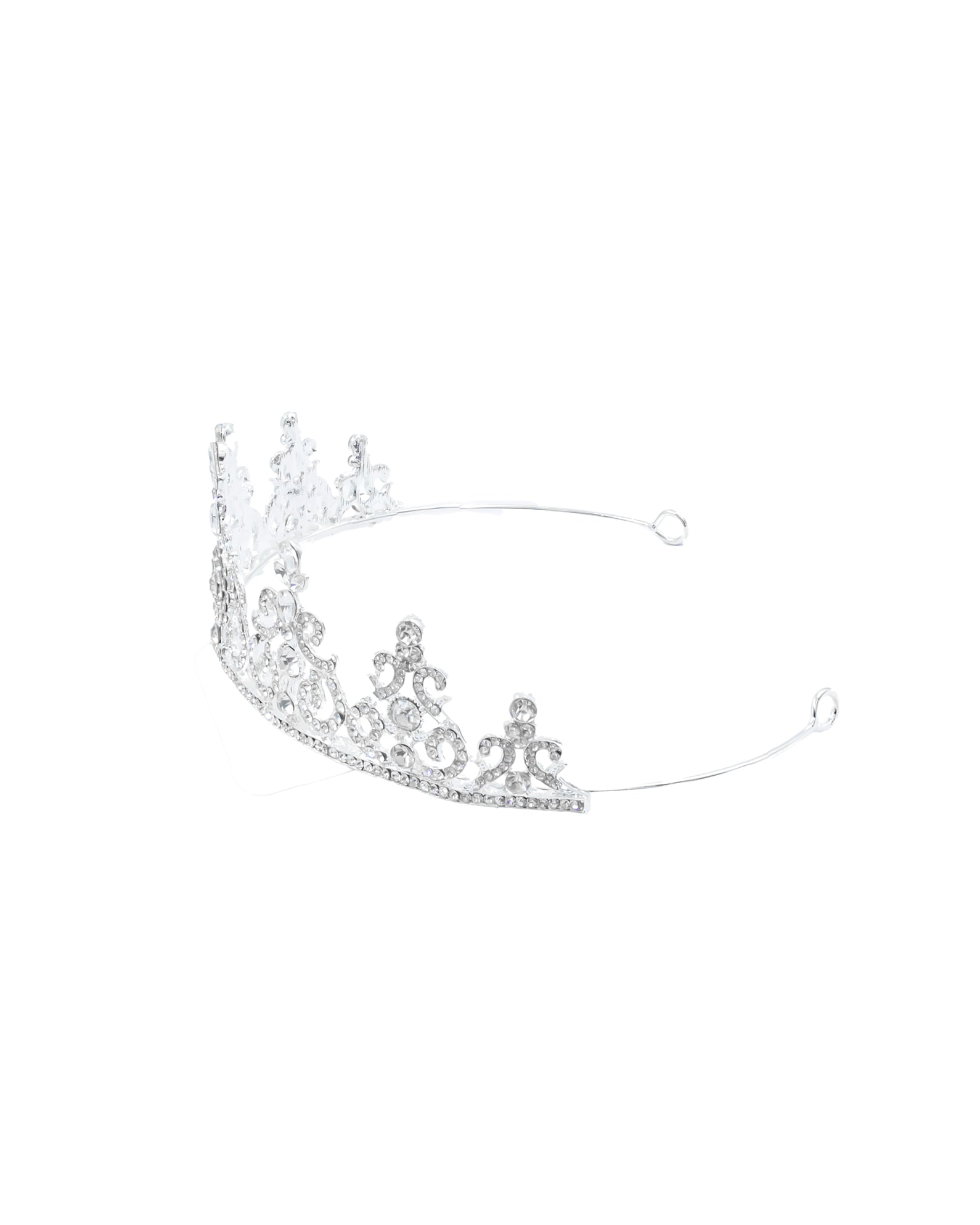 Corona Plateada de Diadema con piedras  - M90 Oro Laminado