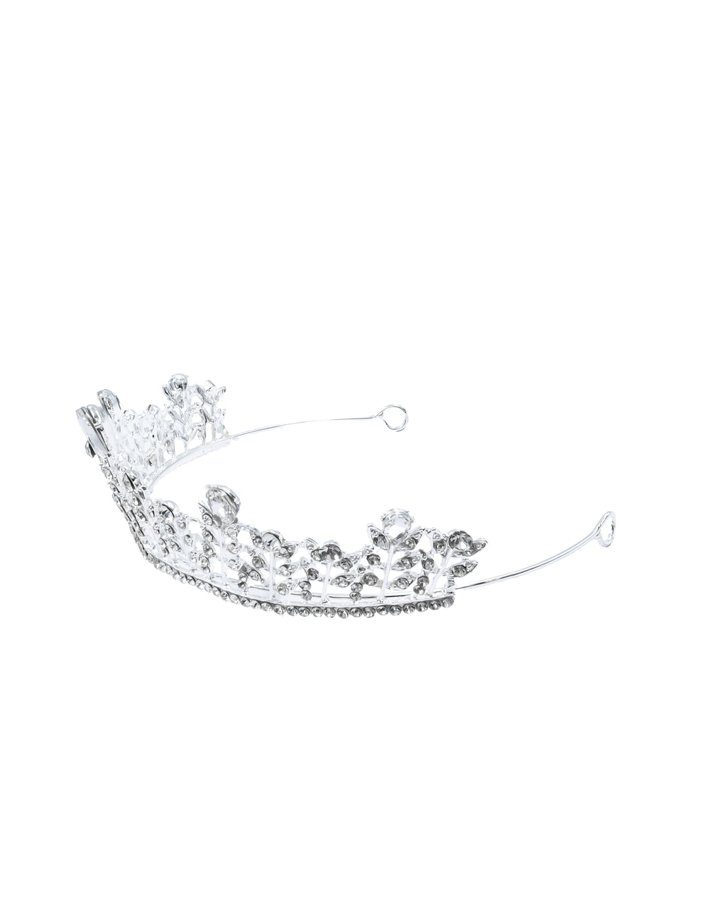 Corona Plateada de Diadema con piedras  - M58 Oro Laminad