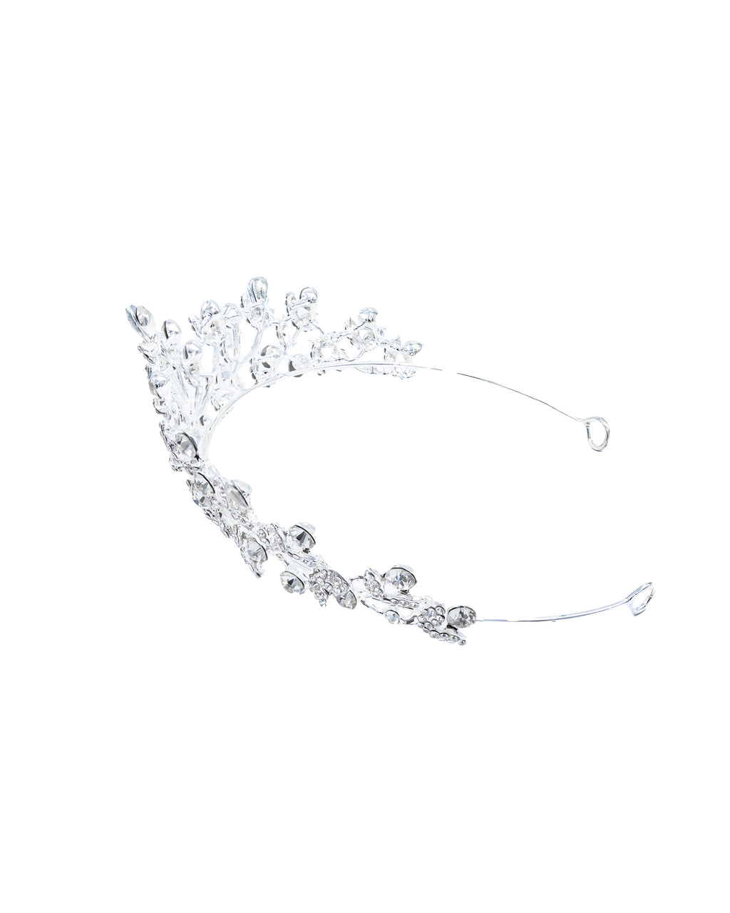 Corona Plateada de Diadema con piedras  - M31 Oro Laminado