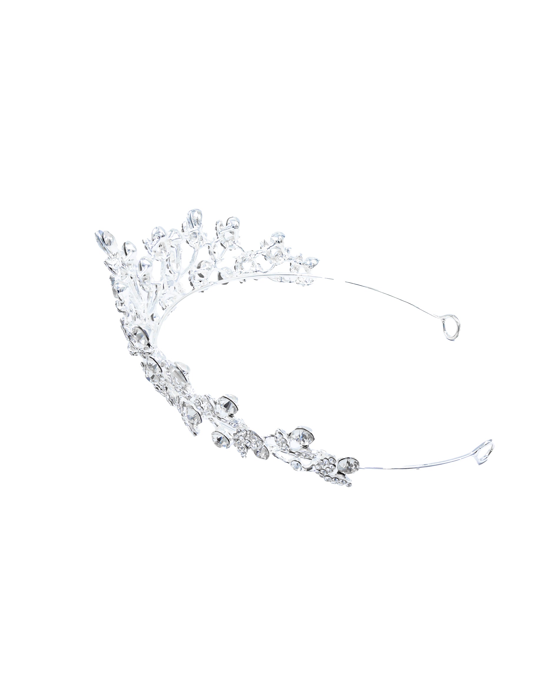 Corona Plateada de Diadema con piedras  - M31 Oro Laminado