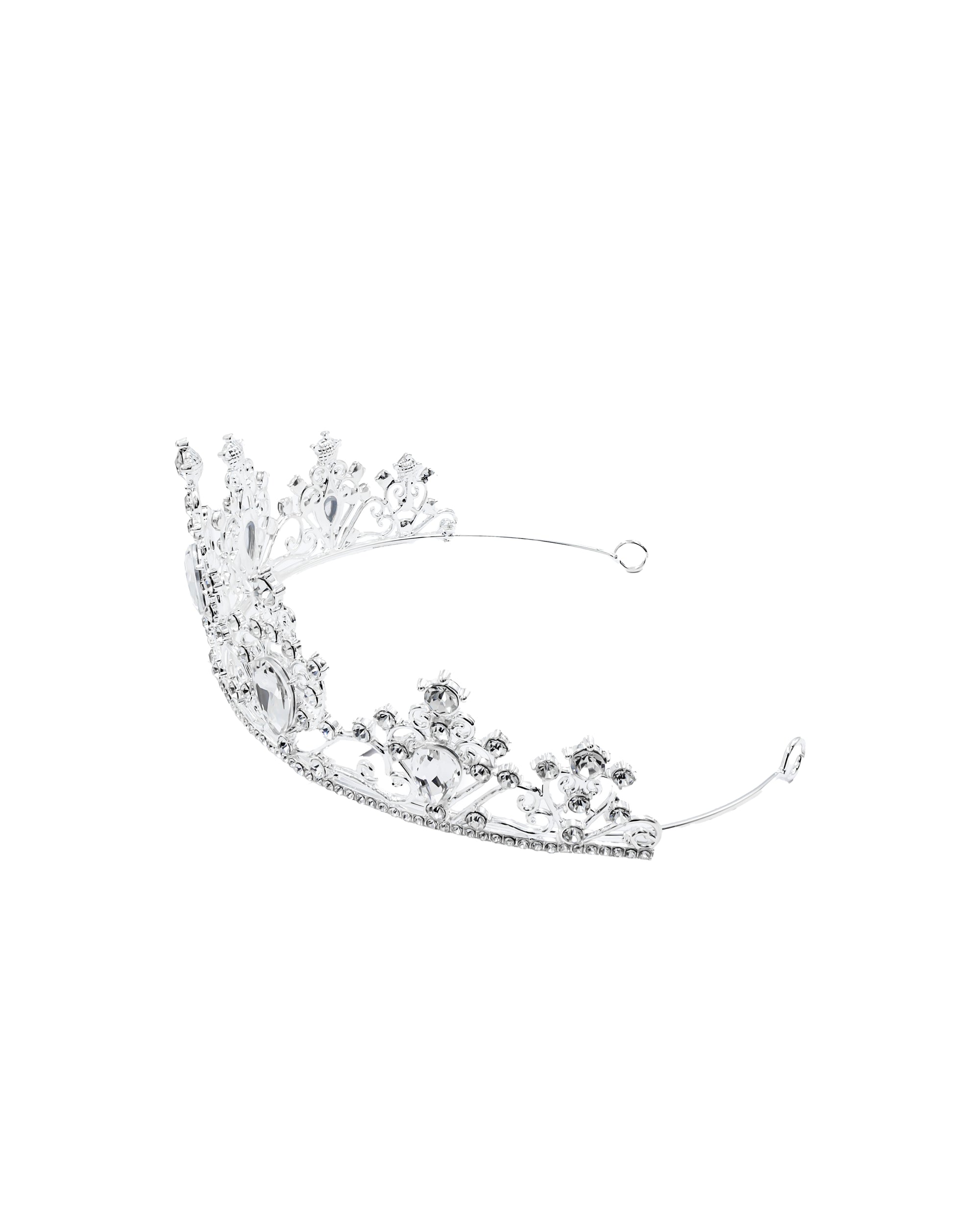 Corona Plateada de Diadema con piedras  - M54 Oro Laminad