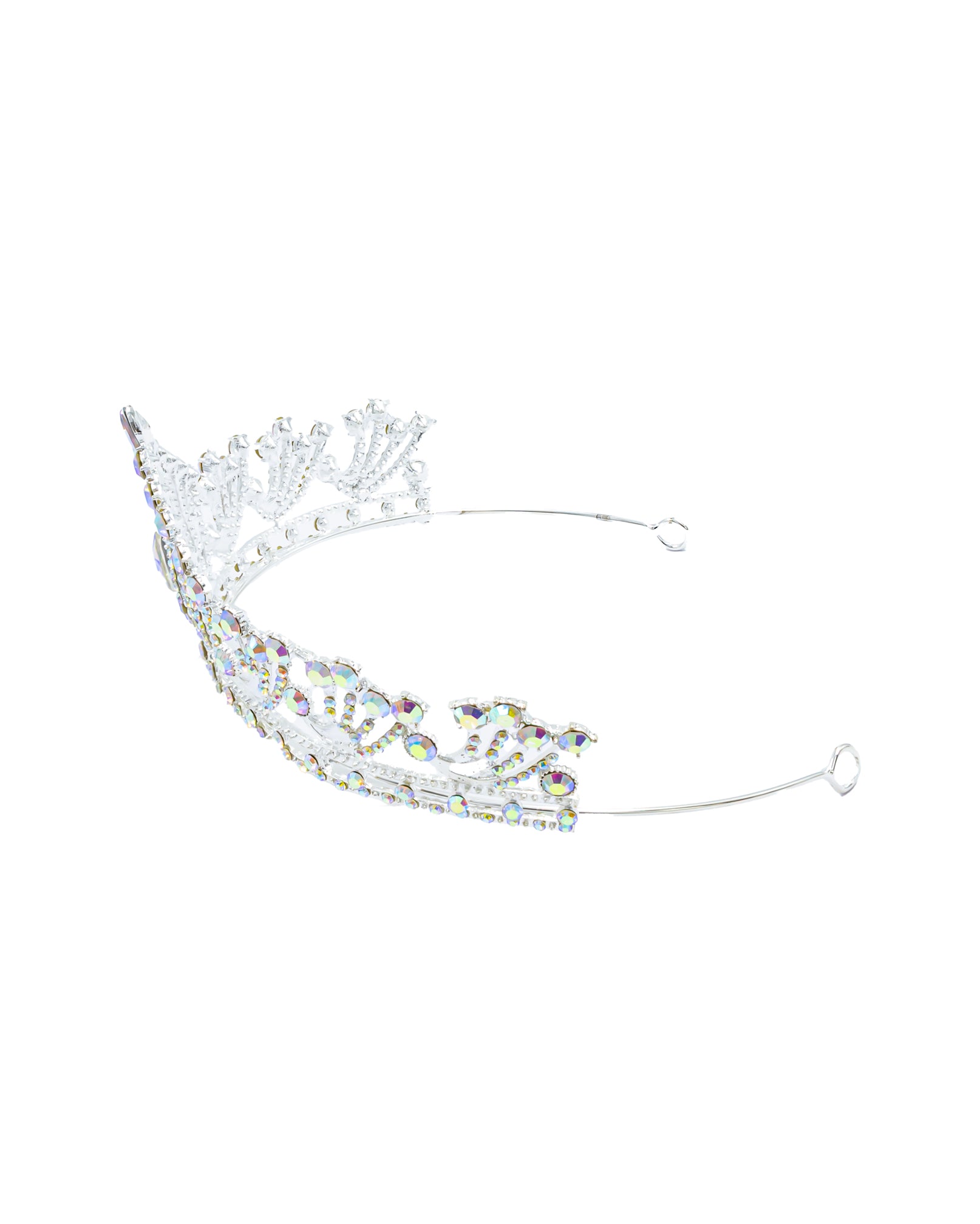 Corona Plateada de Diadema con piedras  - M84 Oro Laminado