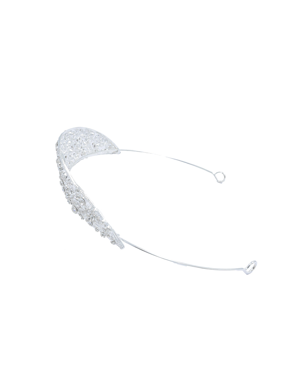 Corona Plateada de Diadema con piedras  - M64 Oro Laminado