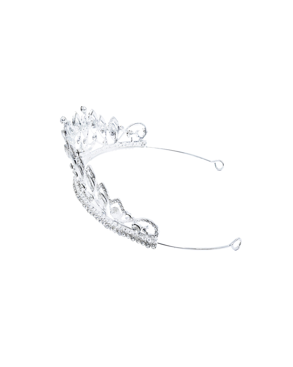 Corona Plateada de Diadema con piedras  - M7 Oro Laminado