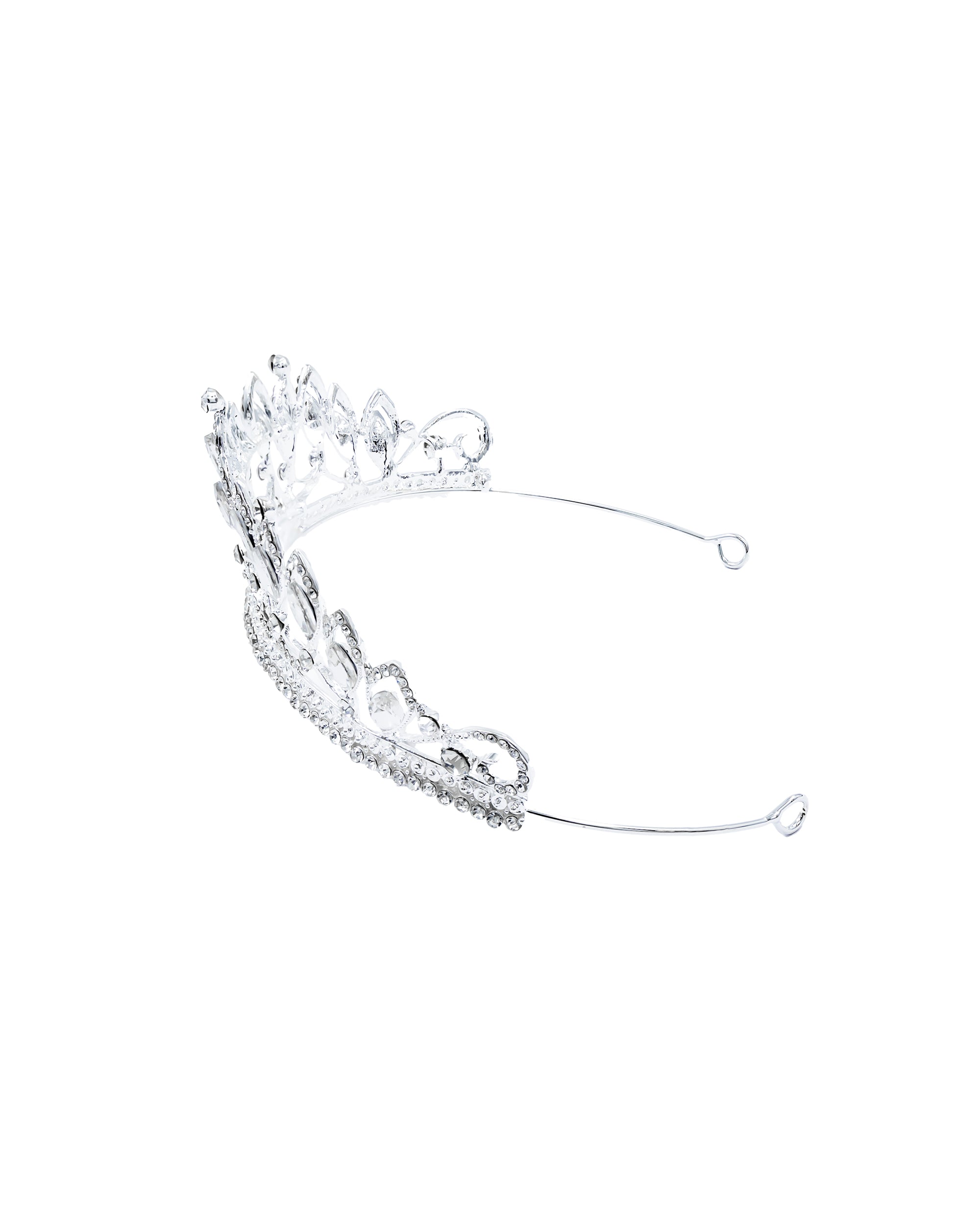 Corona Plateada de Diadema con piedras  - M7 Oro Laminado